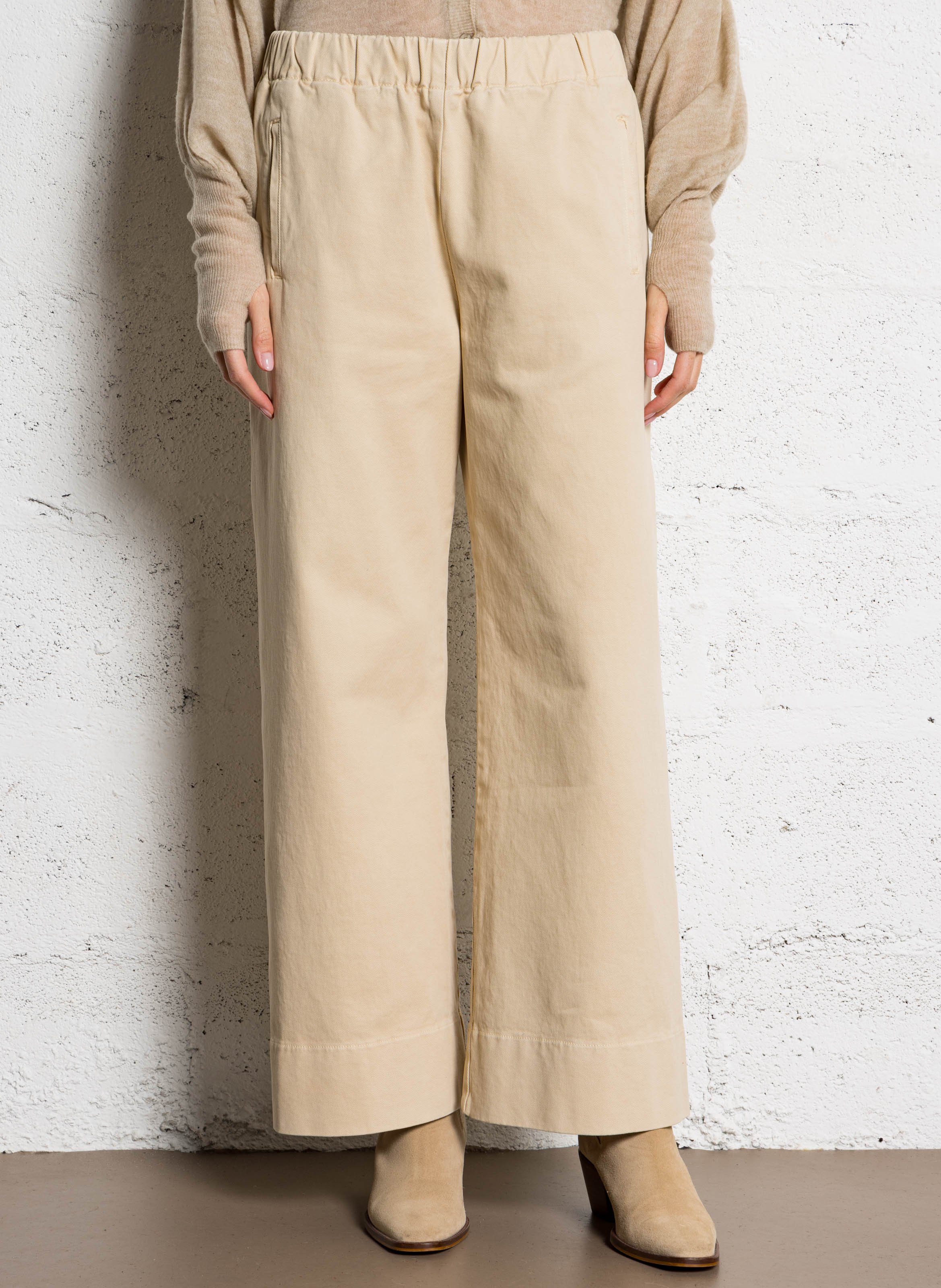 Chino van katoenmix HOD PARIS Beige