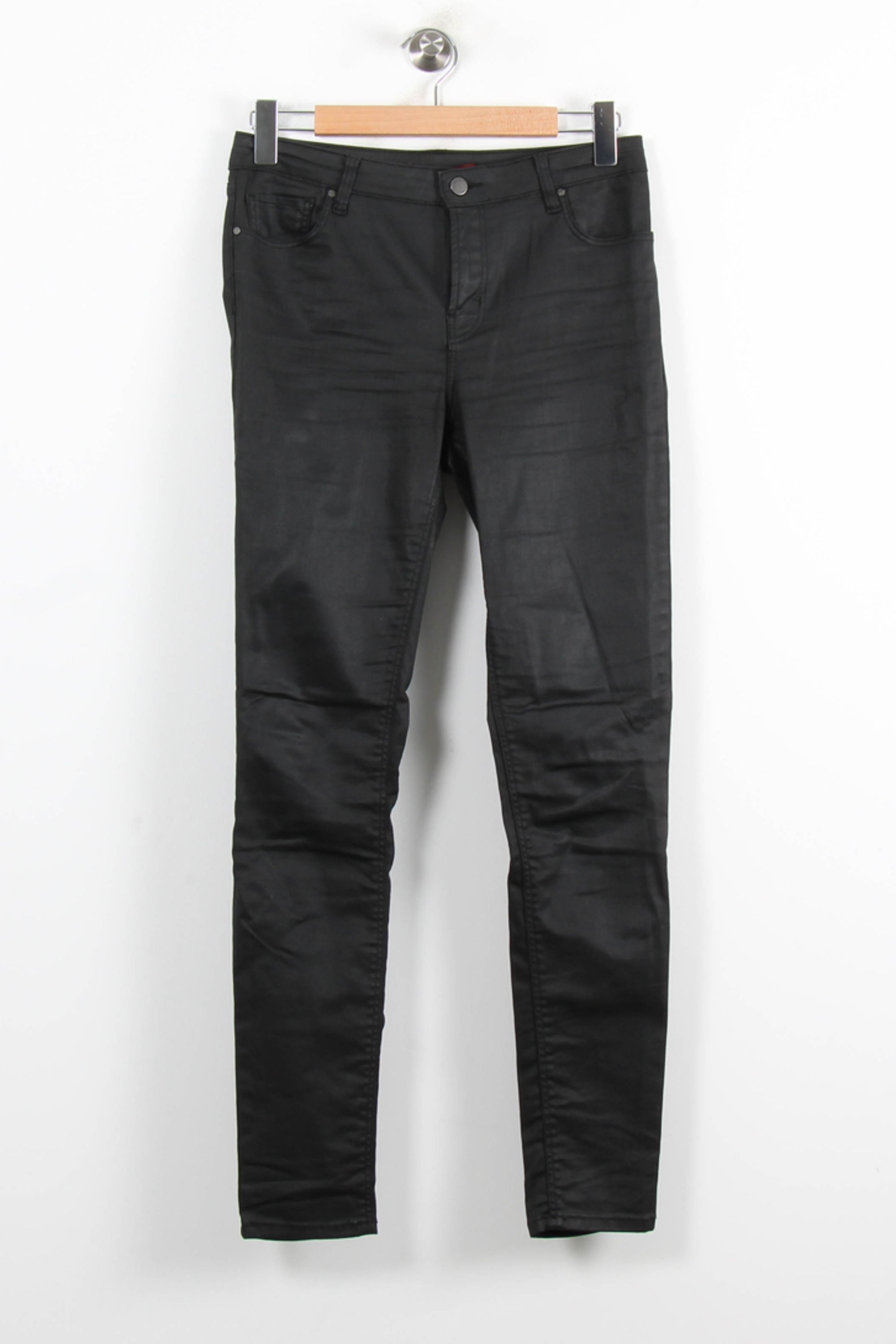 Cropped slim jeans with studs COMPTOIR DES COTONNIERS - Seconde main Black