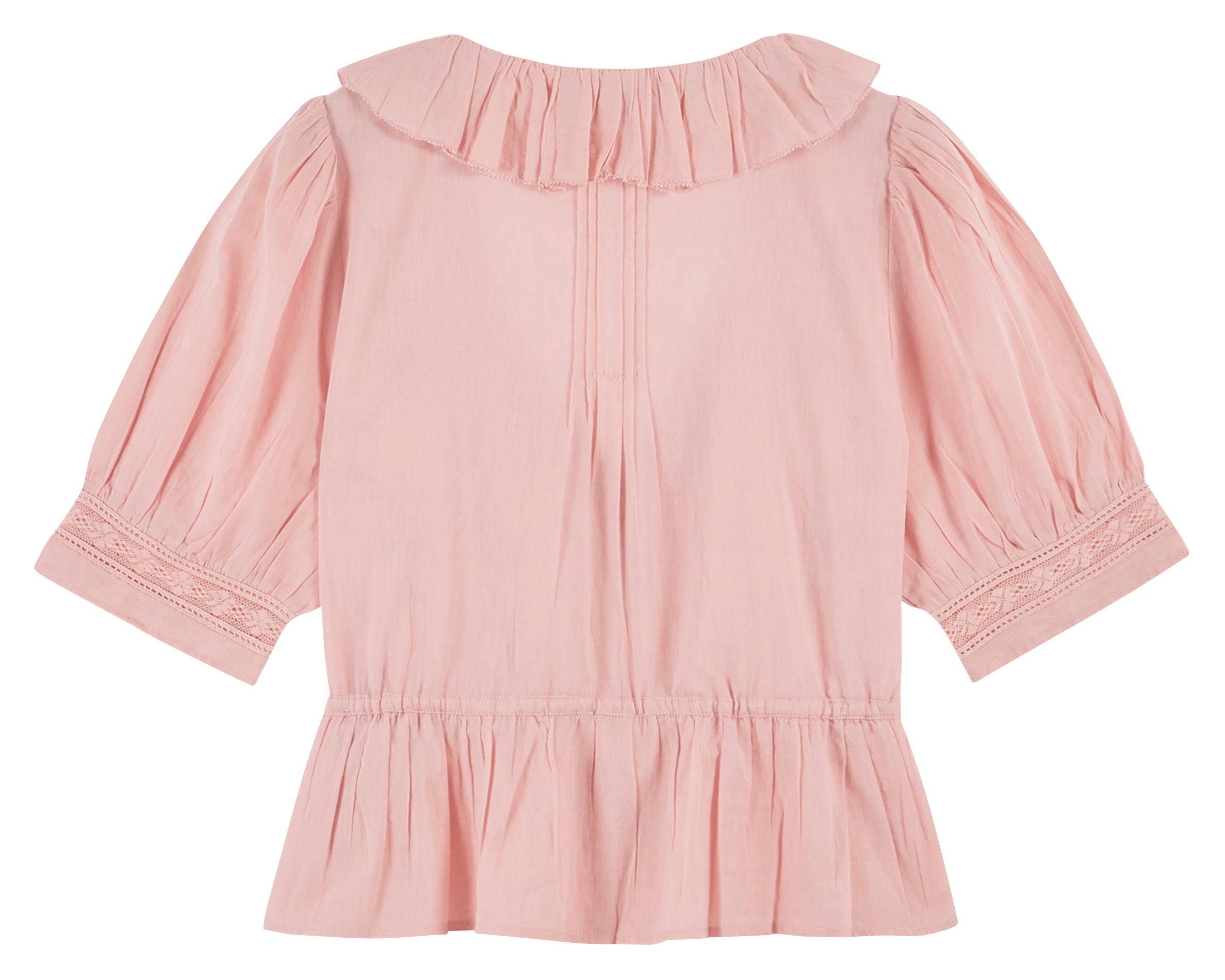 Round neck top in organic cotton Pink