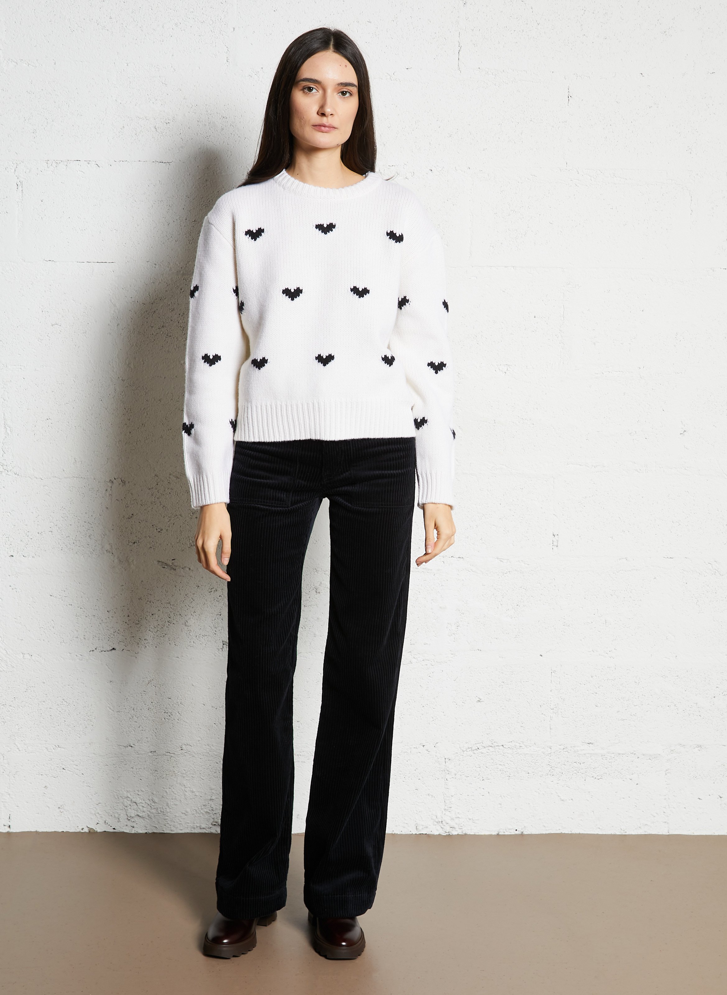 Capribroek van corduroy ACQUAVERDE Blauw