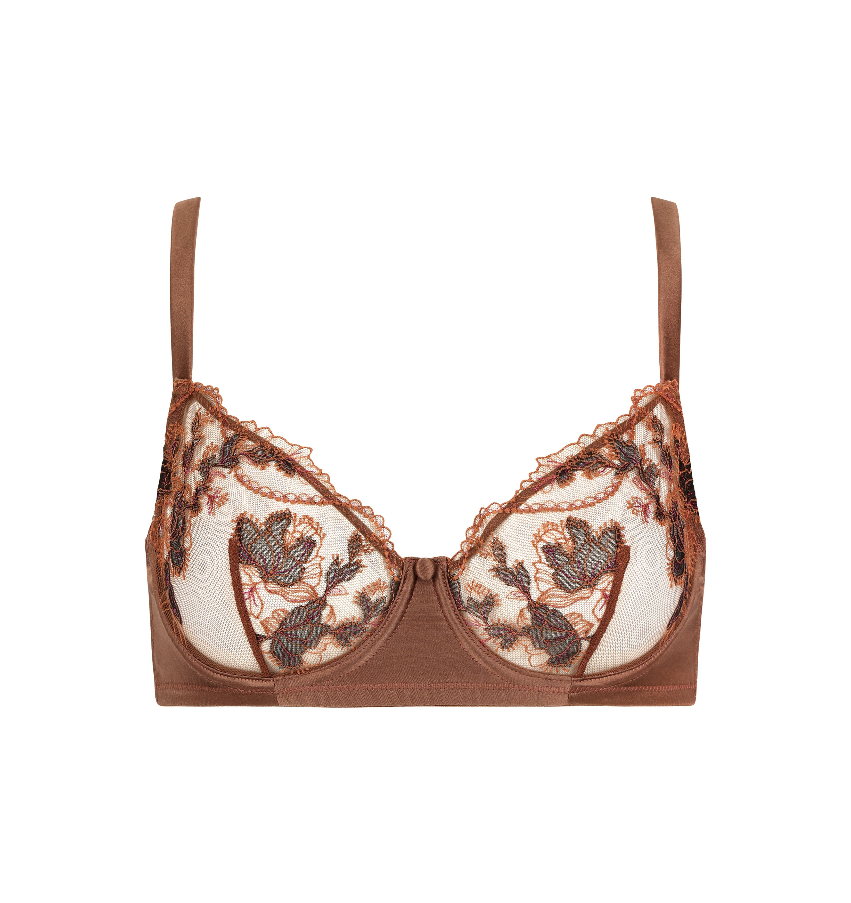 Poeme underwired bra HUIT Brown