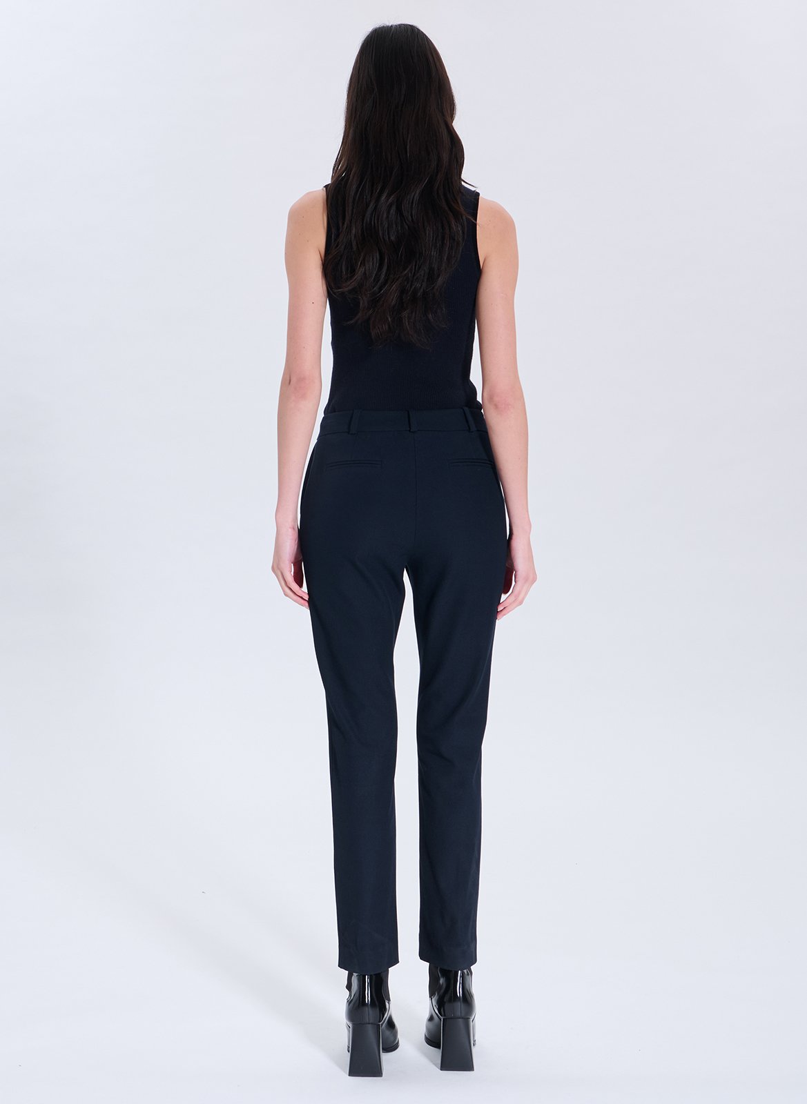 Mid-waist straight-leg pants ZAPA Blue