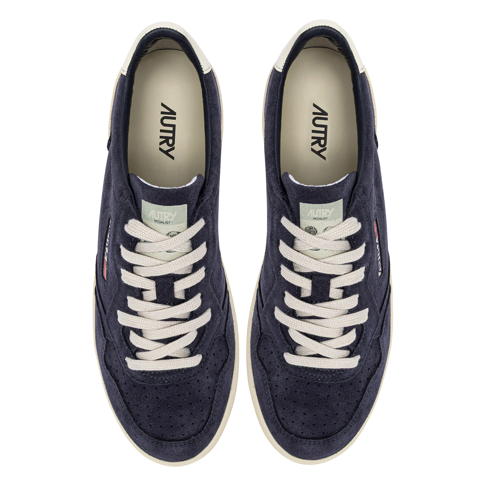 Niedrige Sneaker aus Veloursleder AUTRY Blau