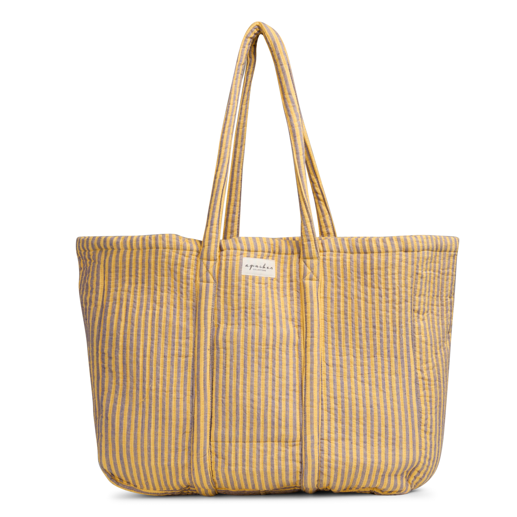 Cabas matelassé à rayures APACHES COLLECTIONS Bleu