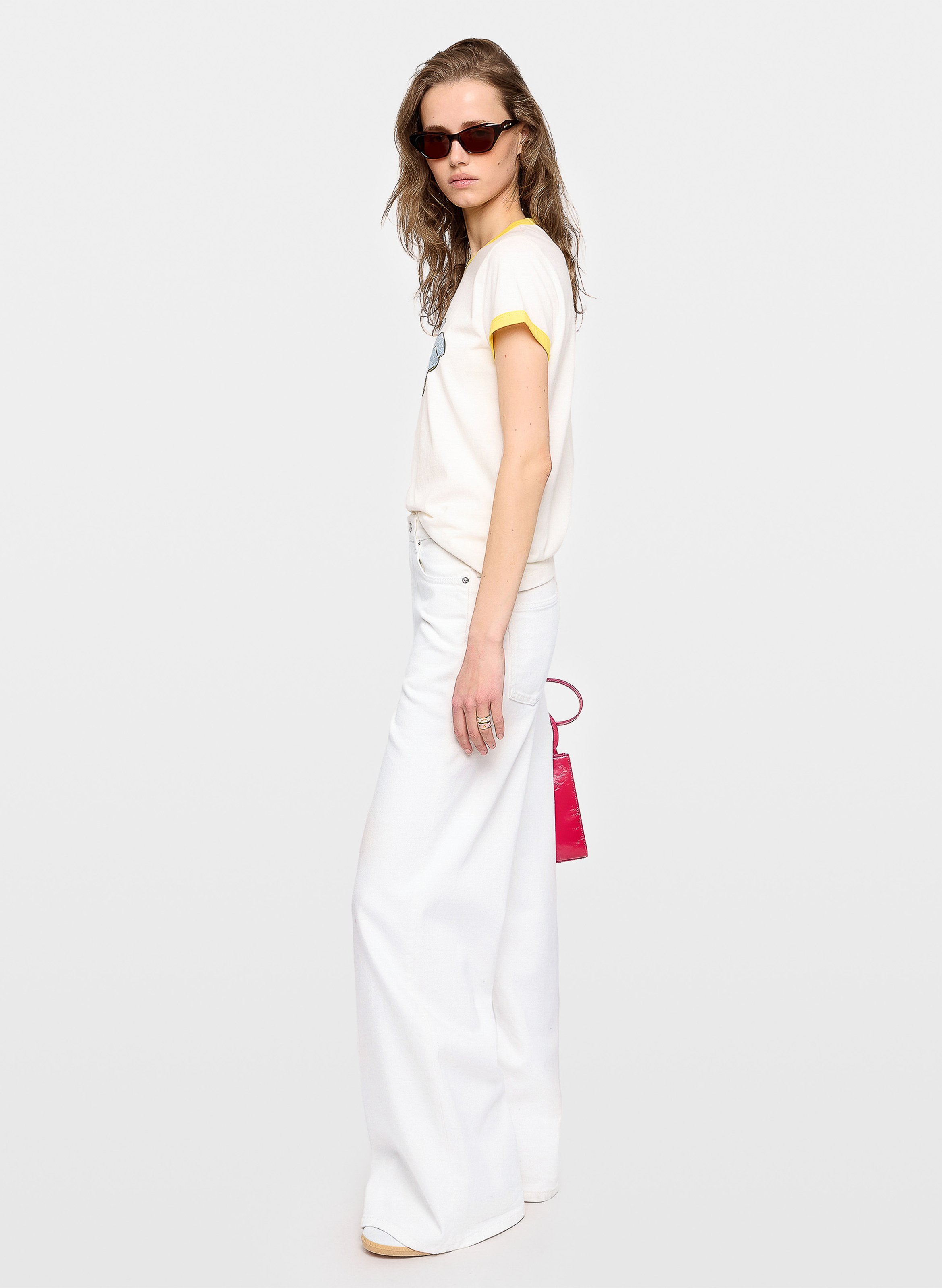 Rundhals-T-Shirt aus Bio-Baumwolle ZADIG&VOLTAIRE Weiss