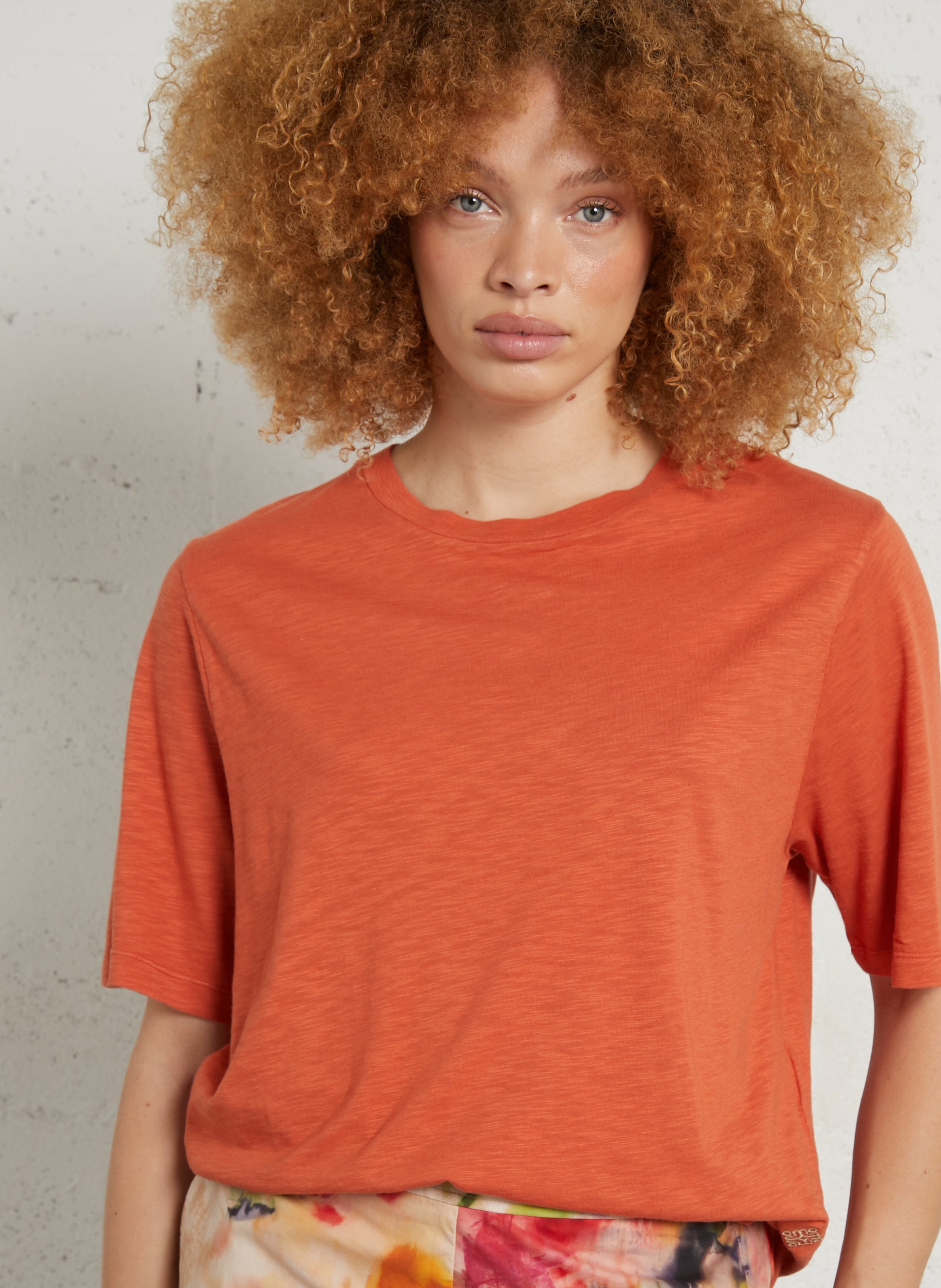Tee-shirt droit fluide chiné MOMONI