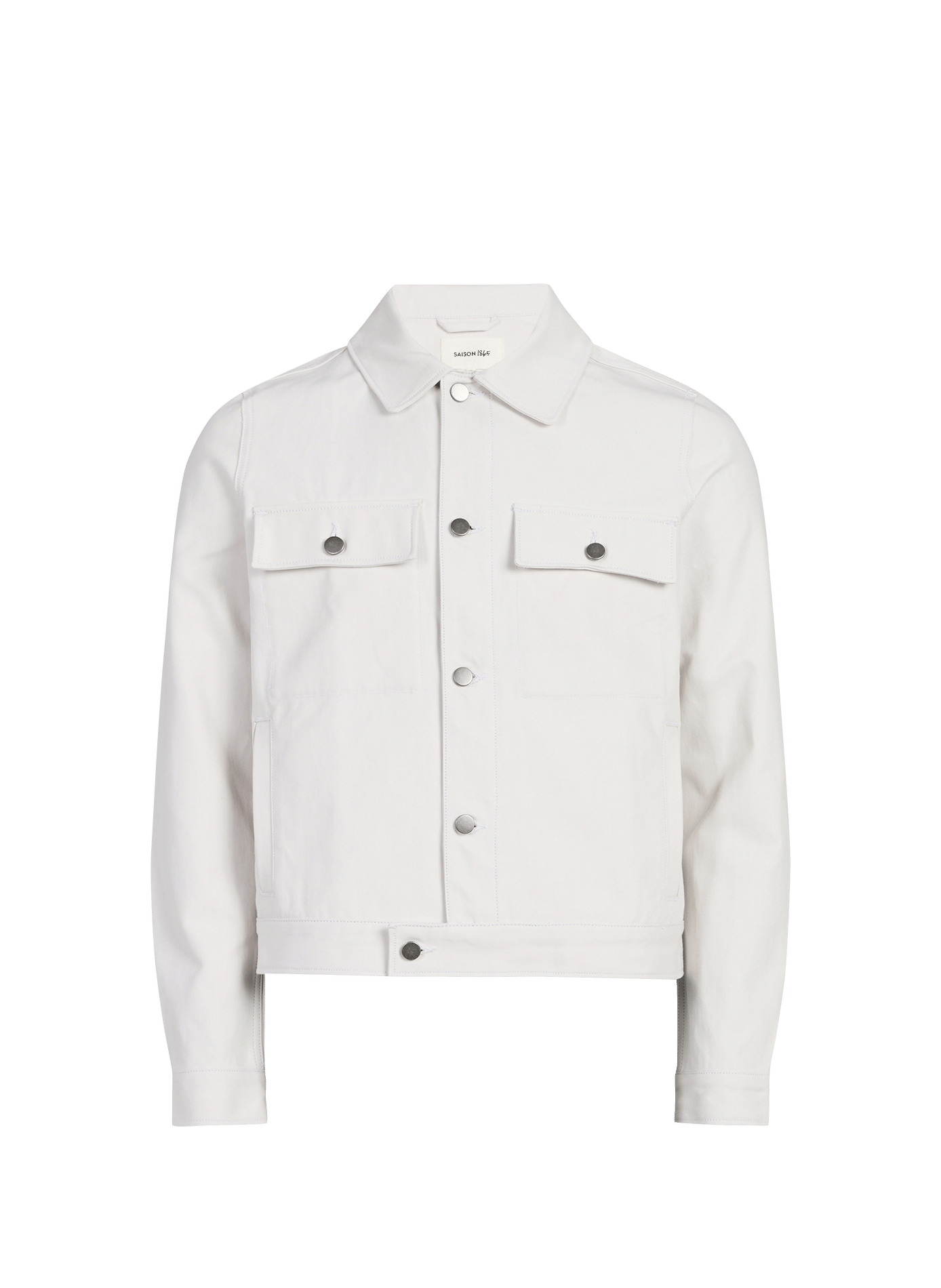 Blouson droit en coton SAISON 1865 Beige