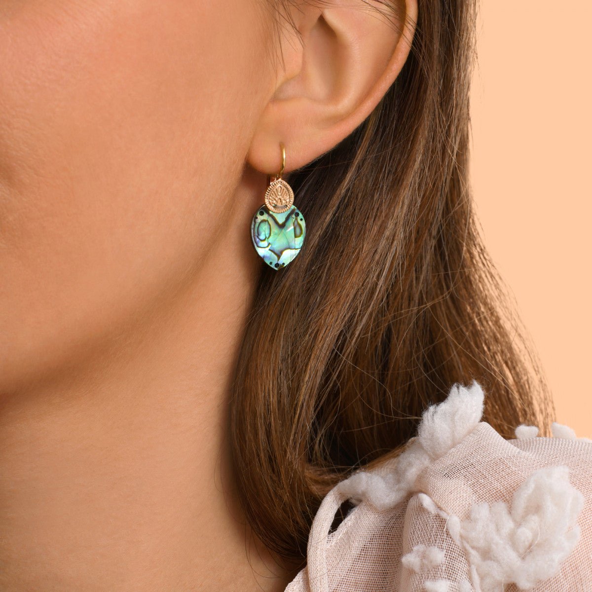 Mini sleeper earrings SATELLITE PARIS Blue