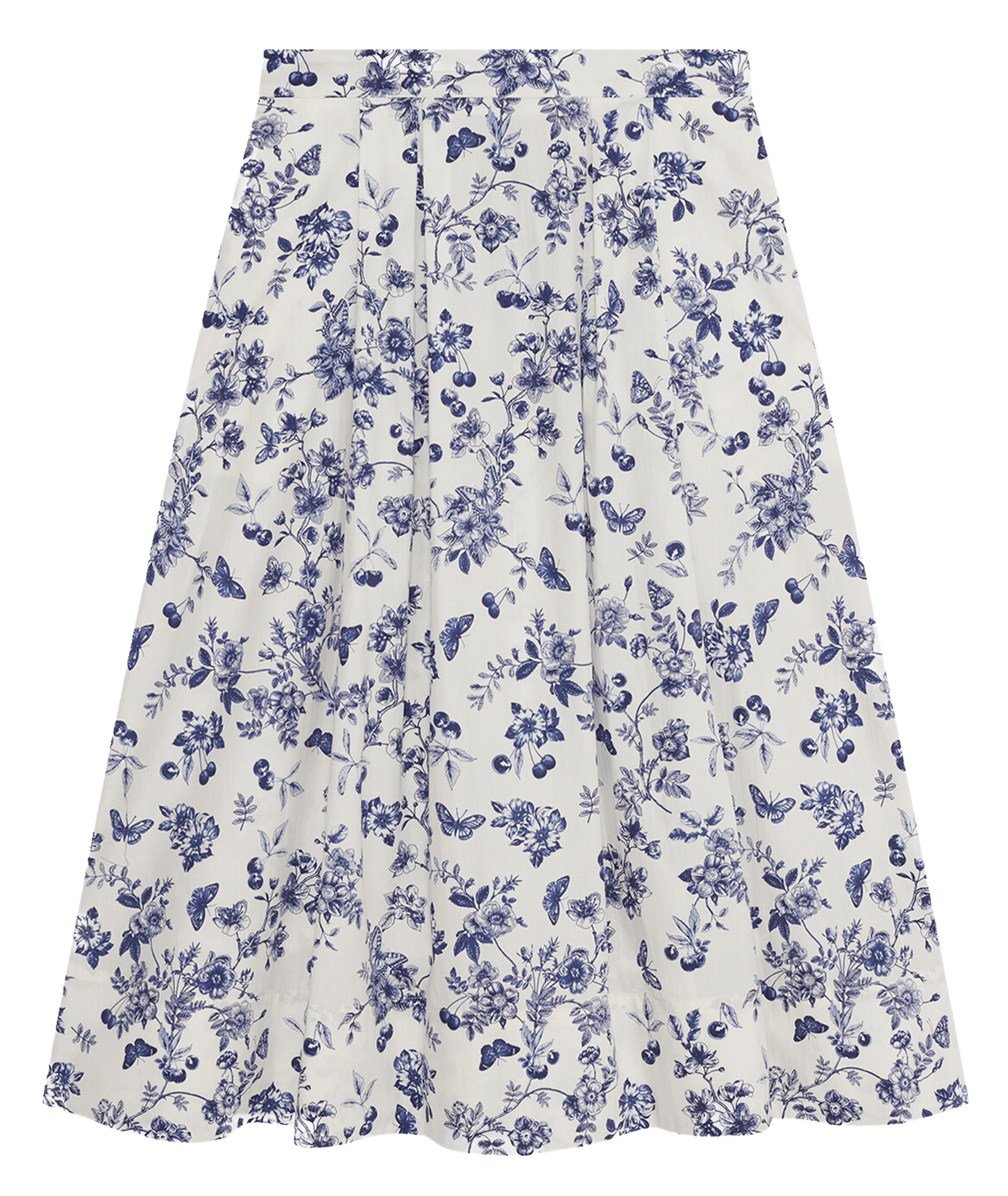 Printed midi skirt CAROLL Beige