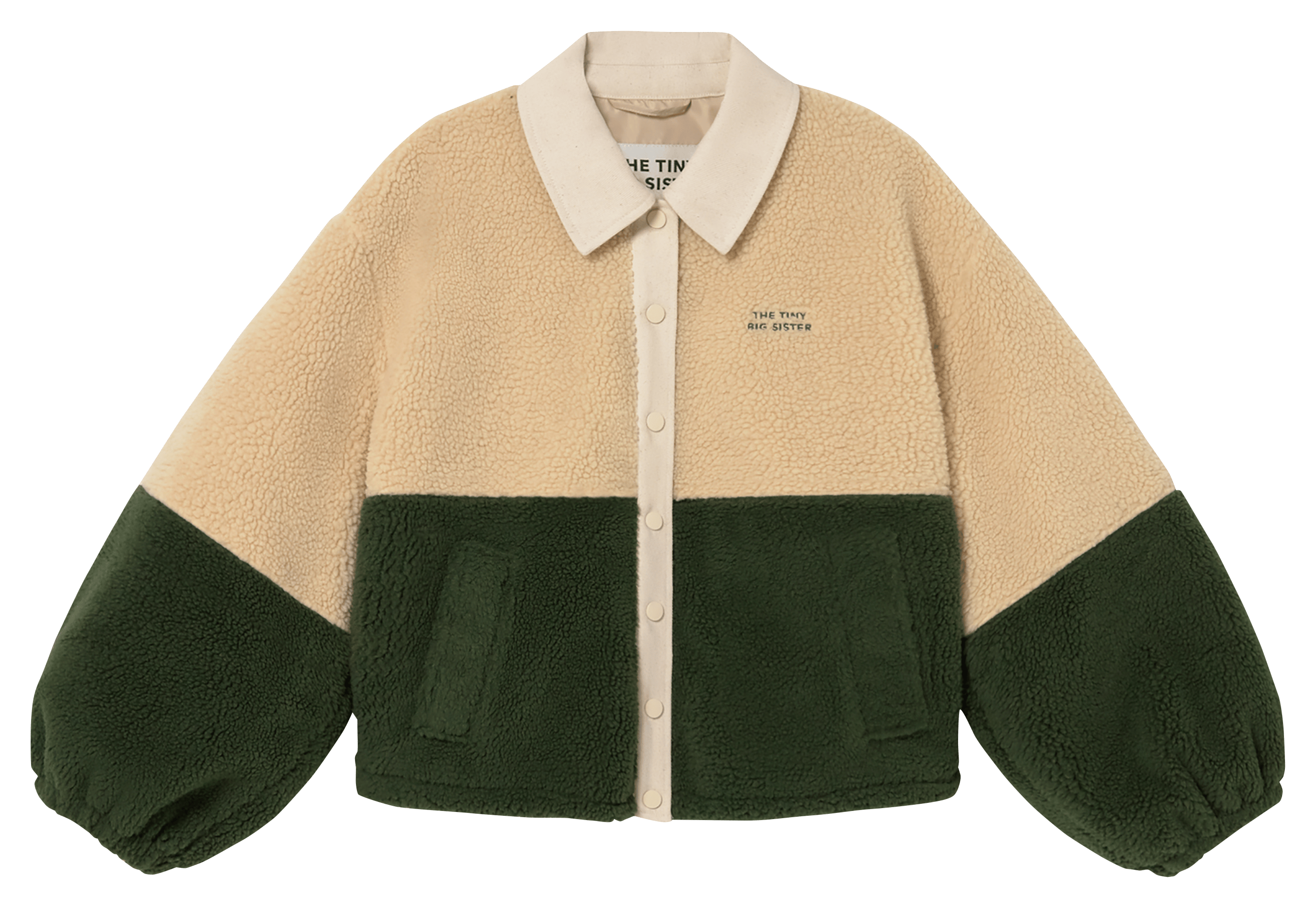 Jacket with classic collar THE TINY BIG SISTER Beige