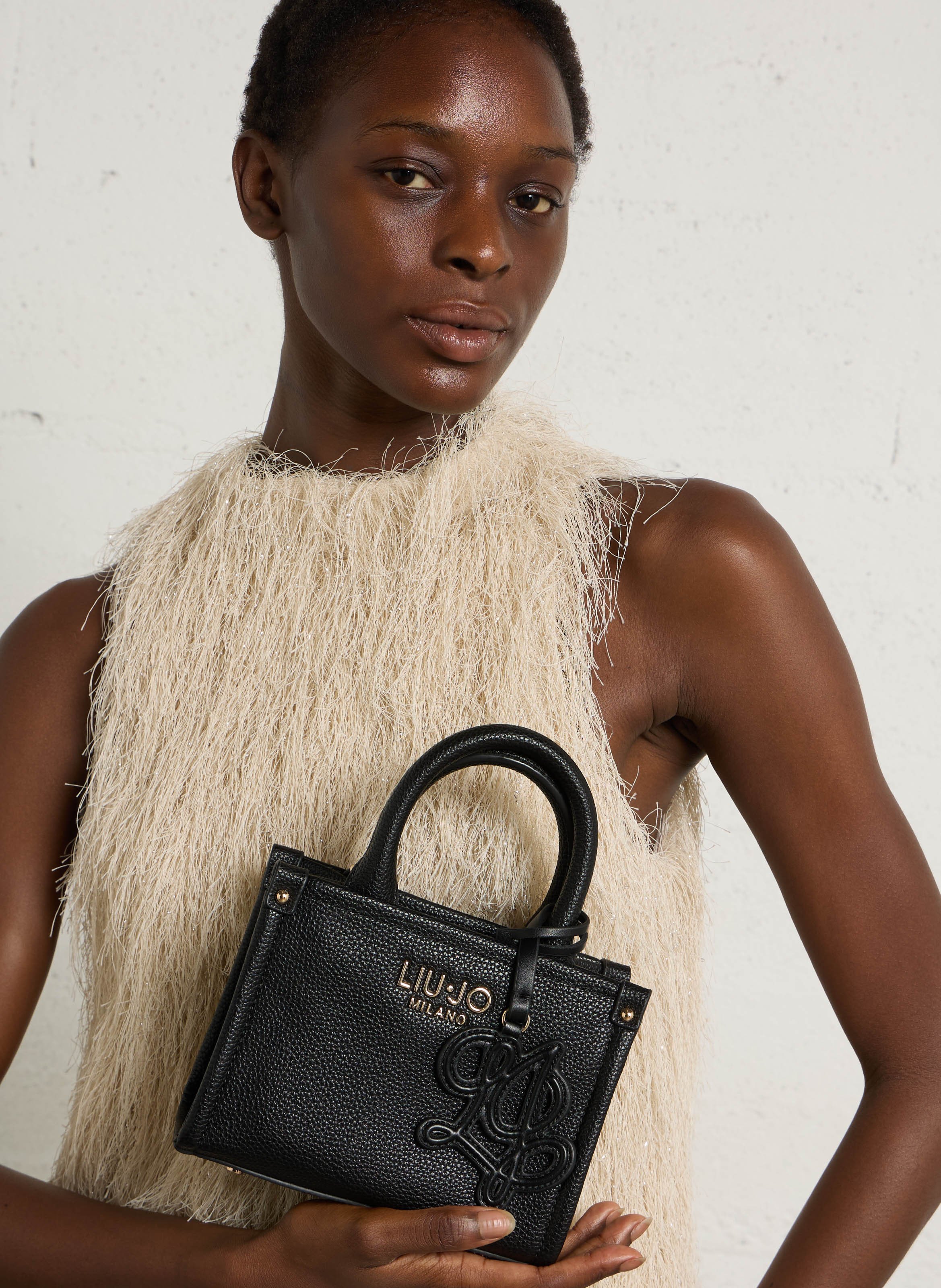 Faux leather handbag LIU JO Black