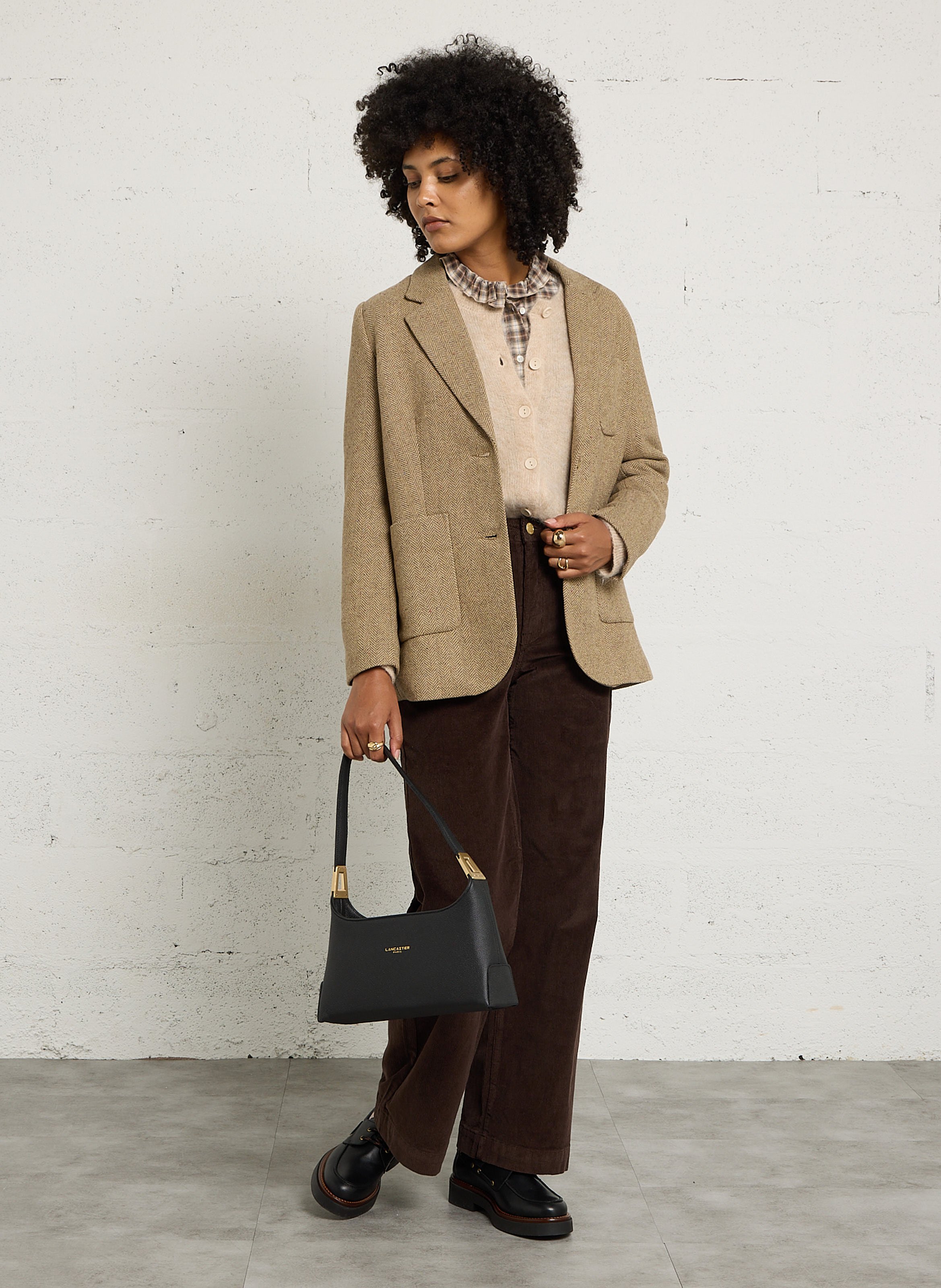 Gerade geschnittener Blazer mit Print JC SOPHIE Beige