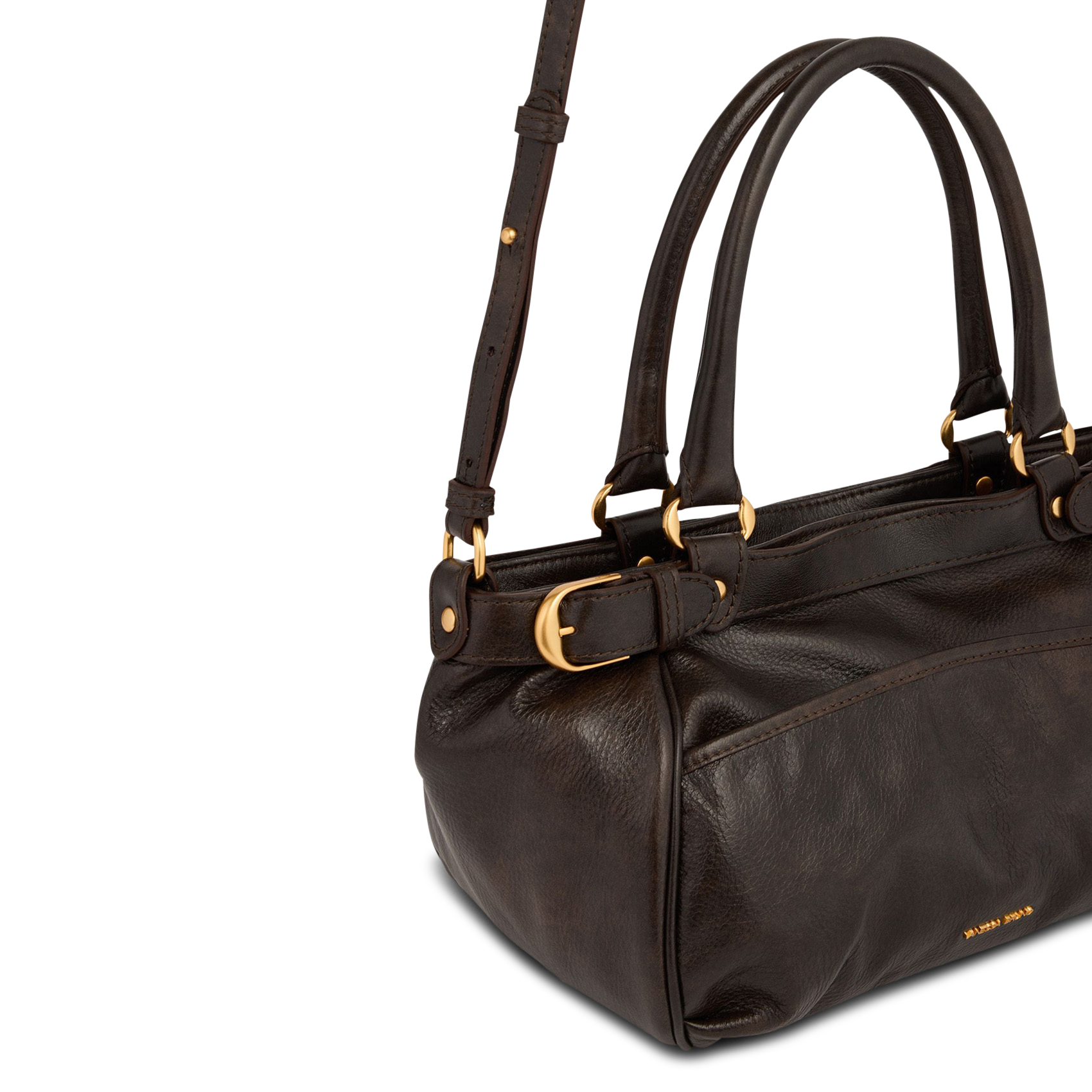 Sac porté épaule en cuir VANESSA BRUNO Marron