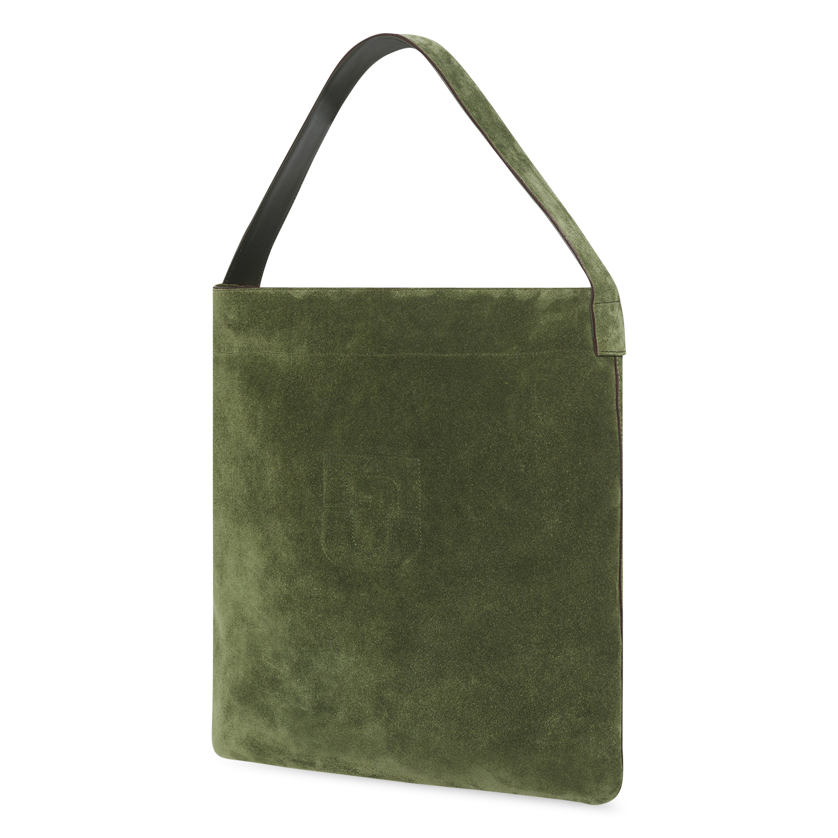 Bolso hobo de piel aterciopelada GERARD DAREL Verde