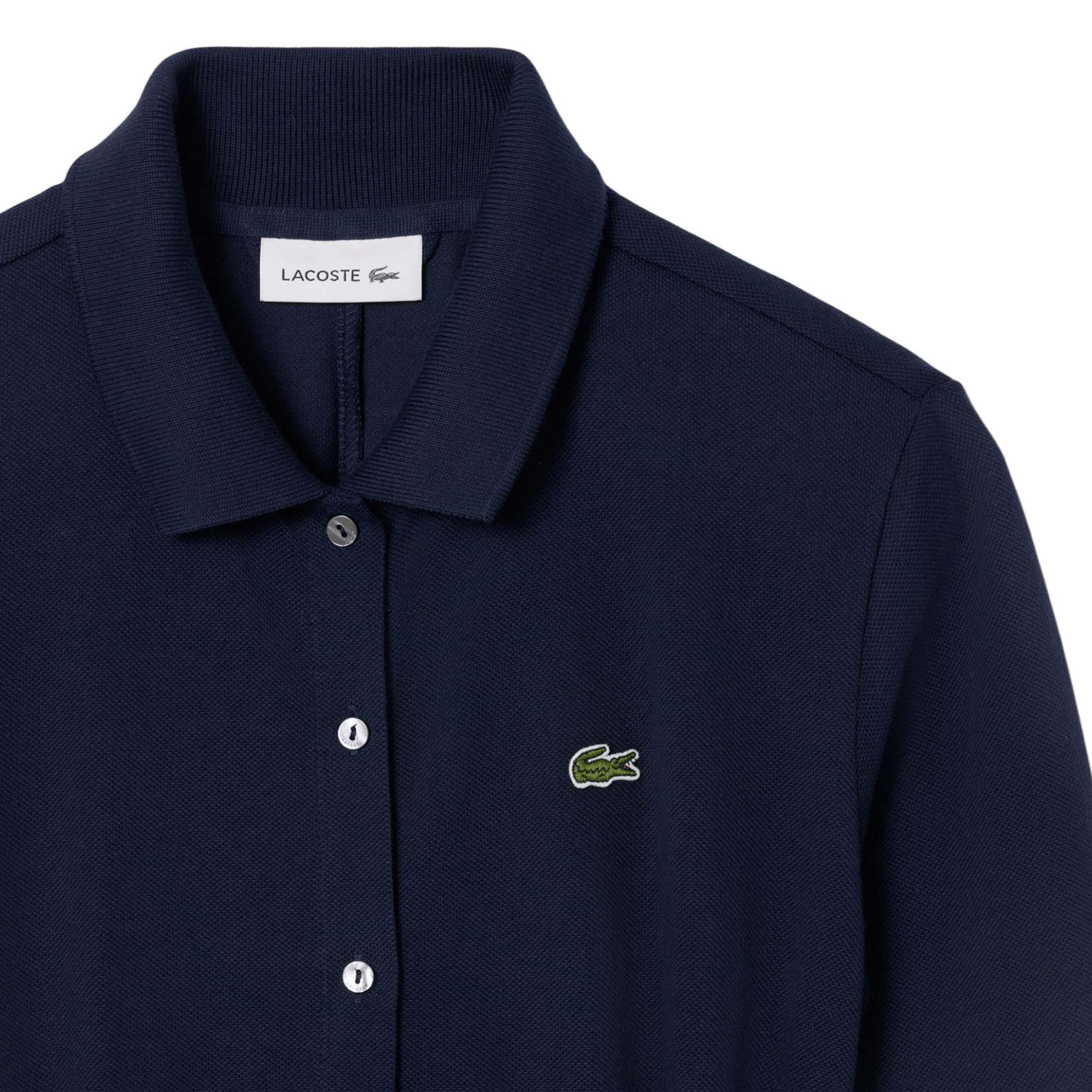 Eng anliegendes Polokleid aus Baumwolle LACOSTE Blau