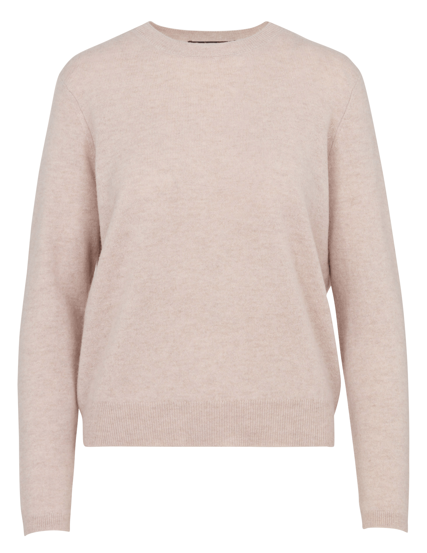 Pull ample col rond à studs en laine BERENICE Beige