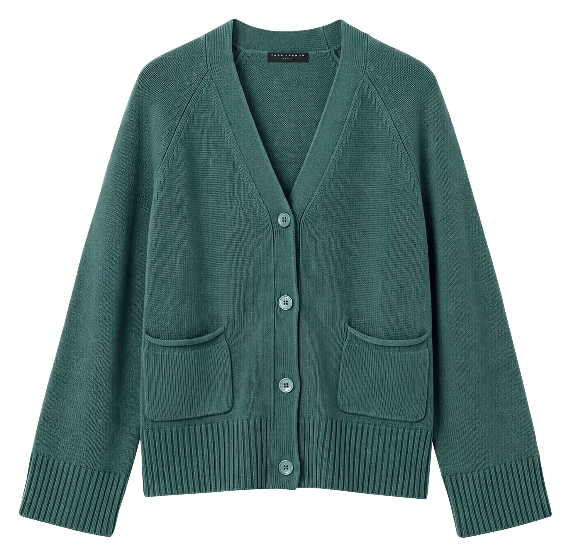 V-neck cardigan | Green TARA JARMON Women