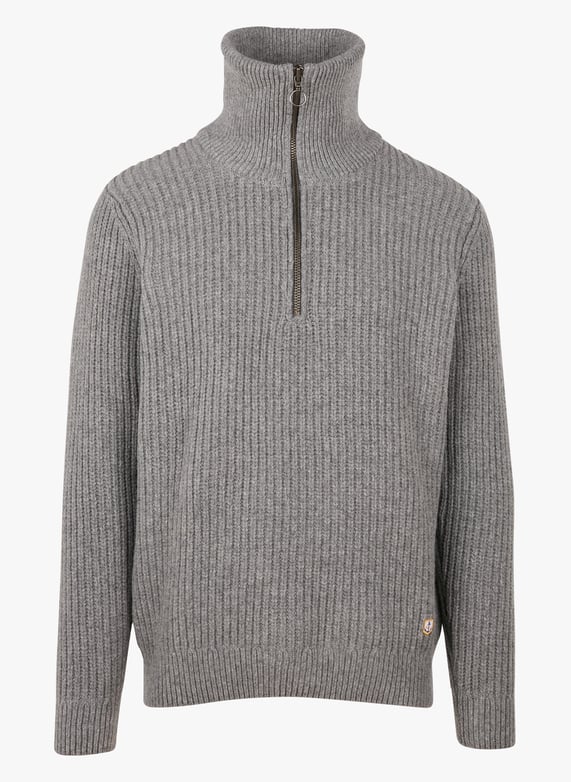 Pull col camionneur en laine mélangée Heritage Slate Armor lux