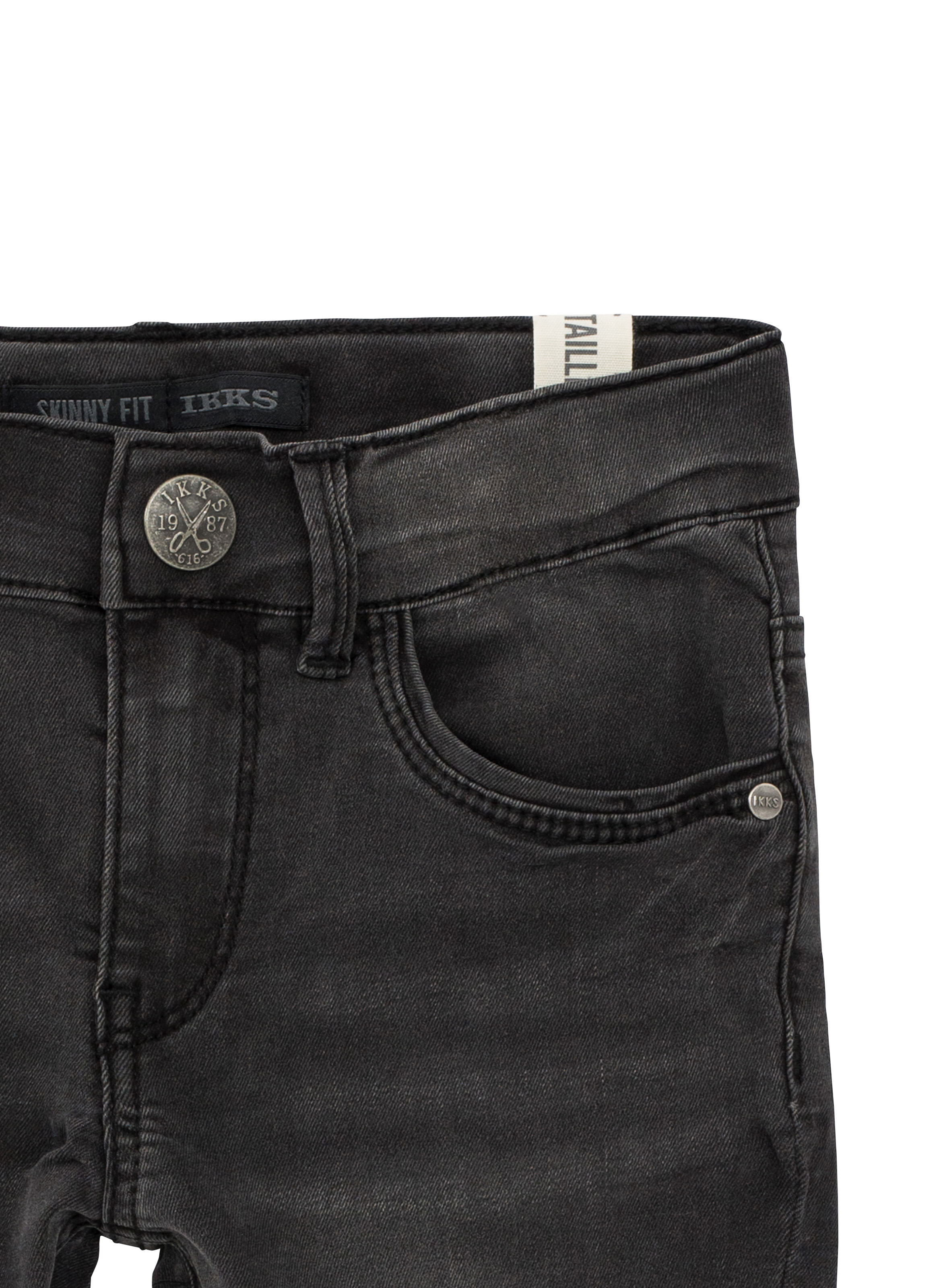 Skinny cotton-blend jeans IKKS JUNIOR Black