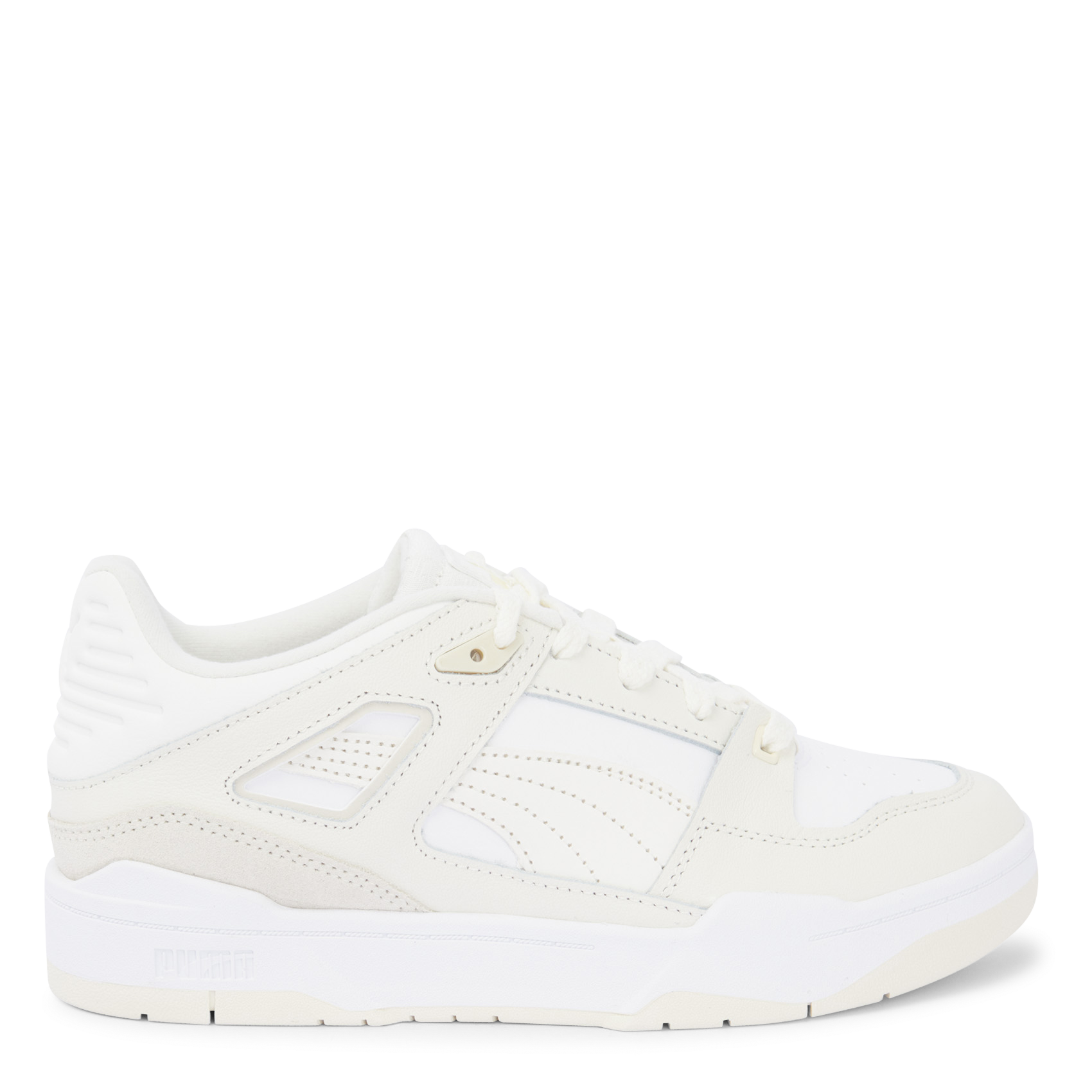 Baskets basses en cuir PUMA Blanc
