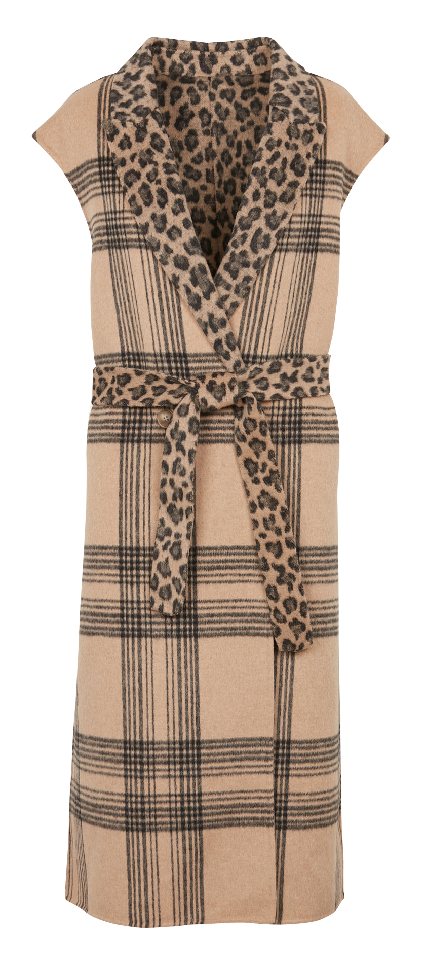 Loose-fit reversible jacket with tailored collar TWINSET Brown