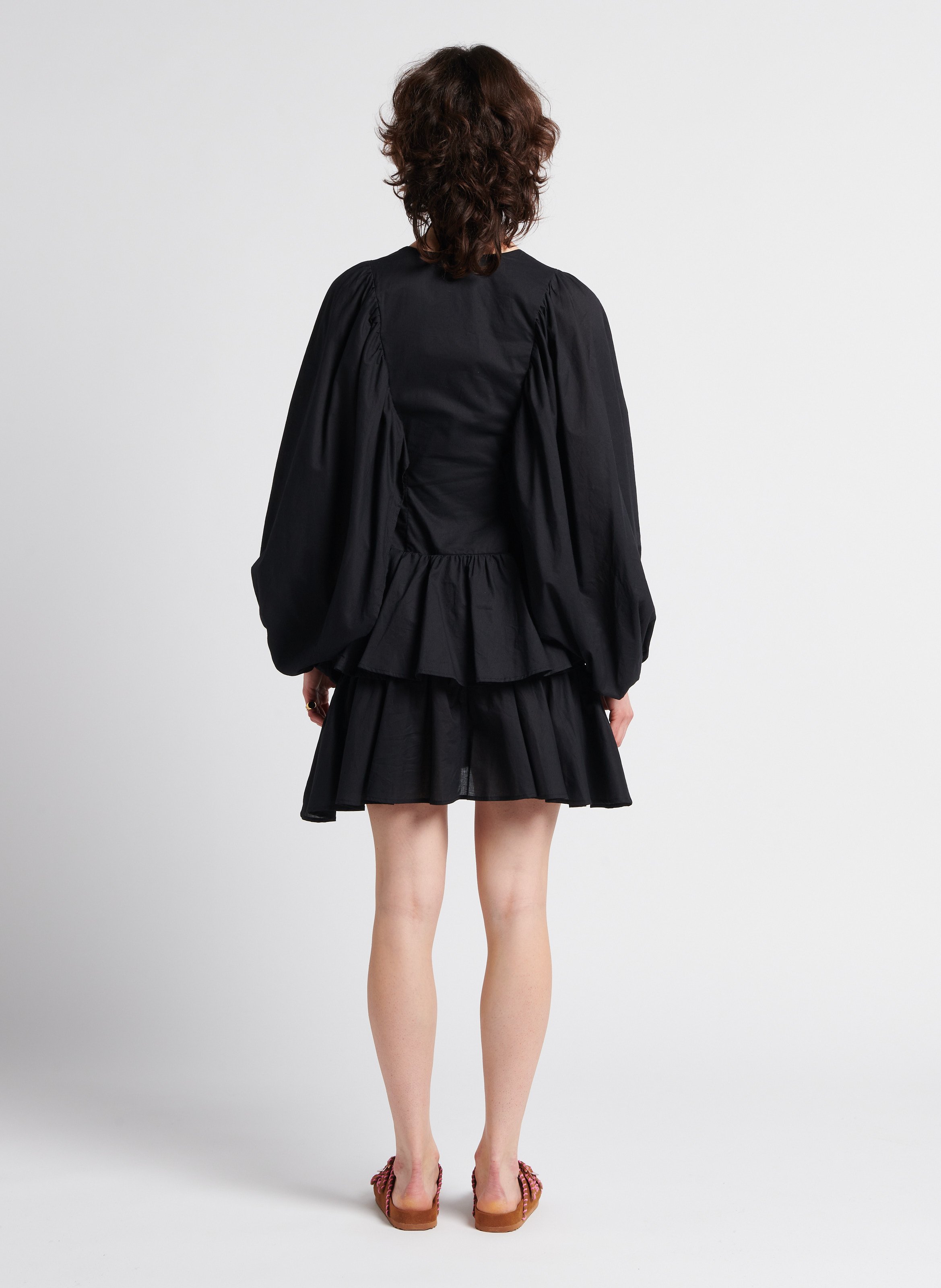 Mules plates en cuir velours COLORS OF CALIFORNIA Beige