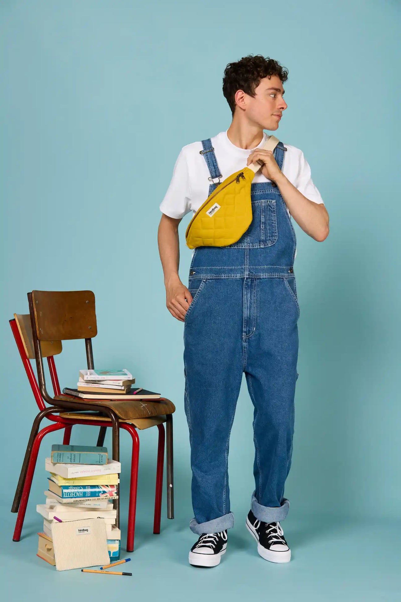 Cotton waist bag Yellow