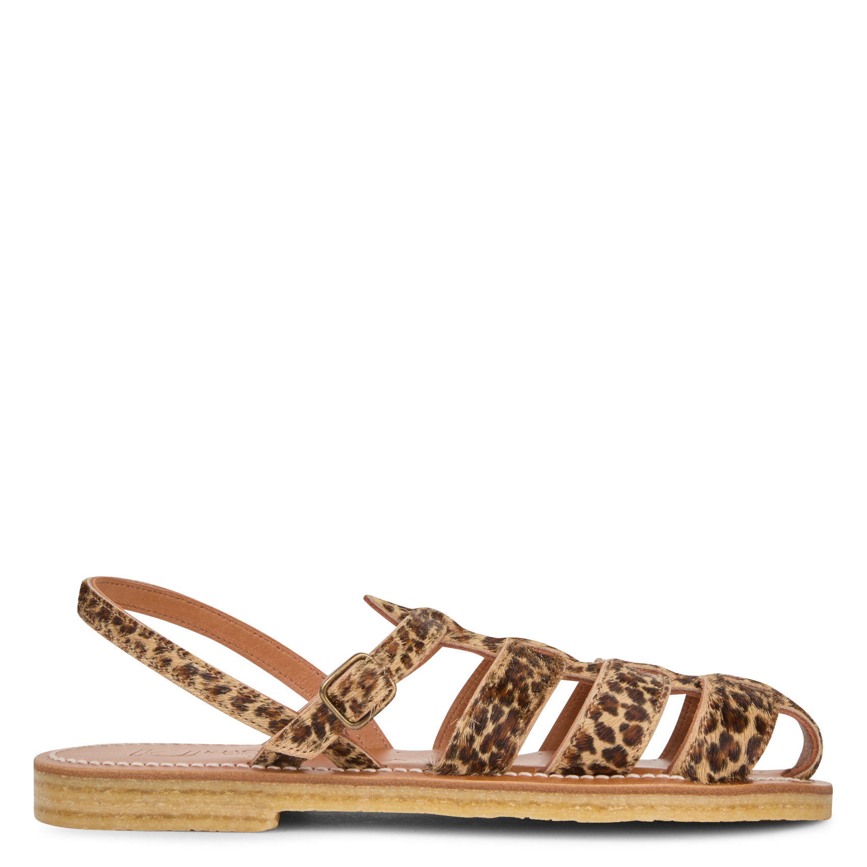 Sandales plates en cuir  K JACQUES Marron