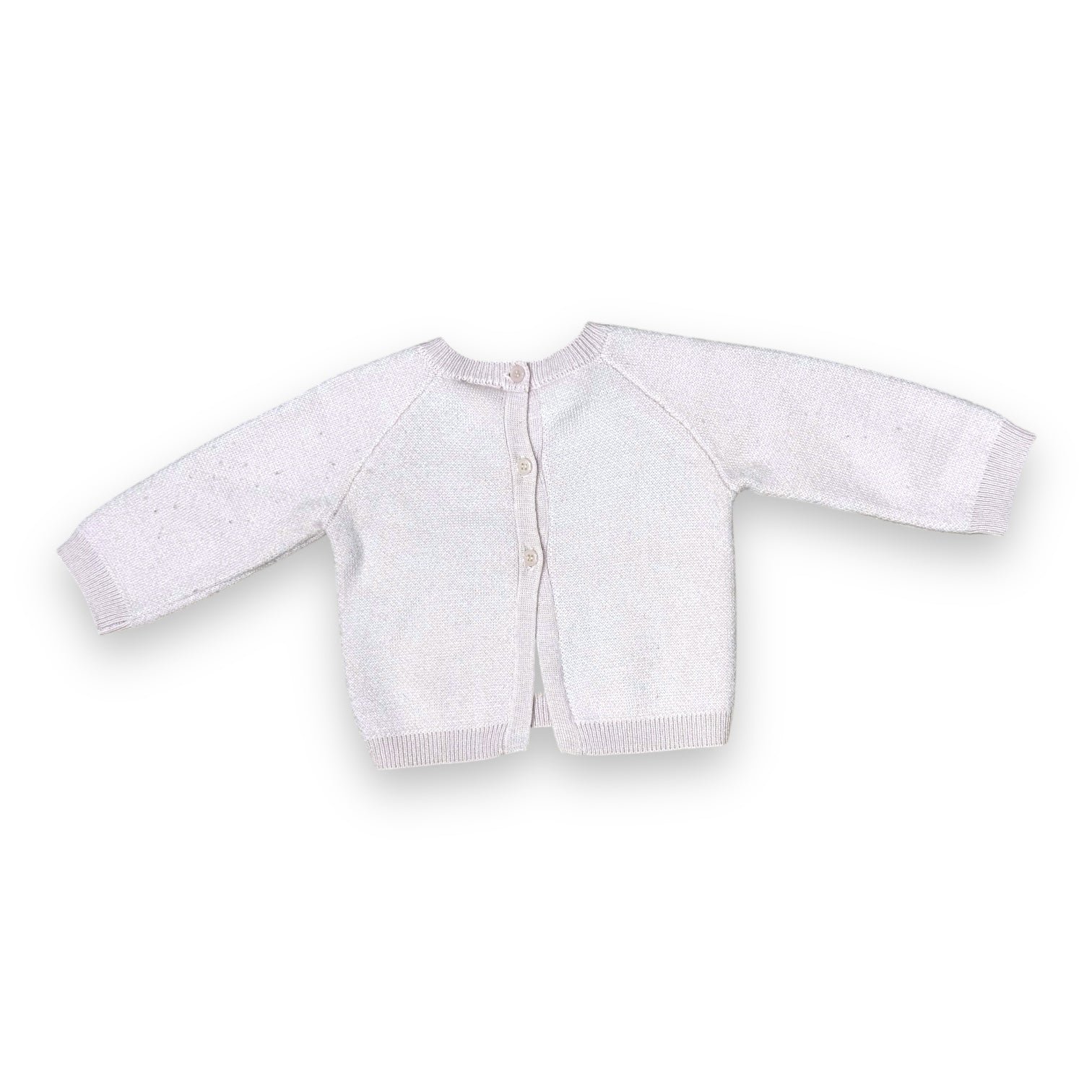 Pink baby sweater - 6 months BONTON - Seconde Main Pink