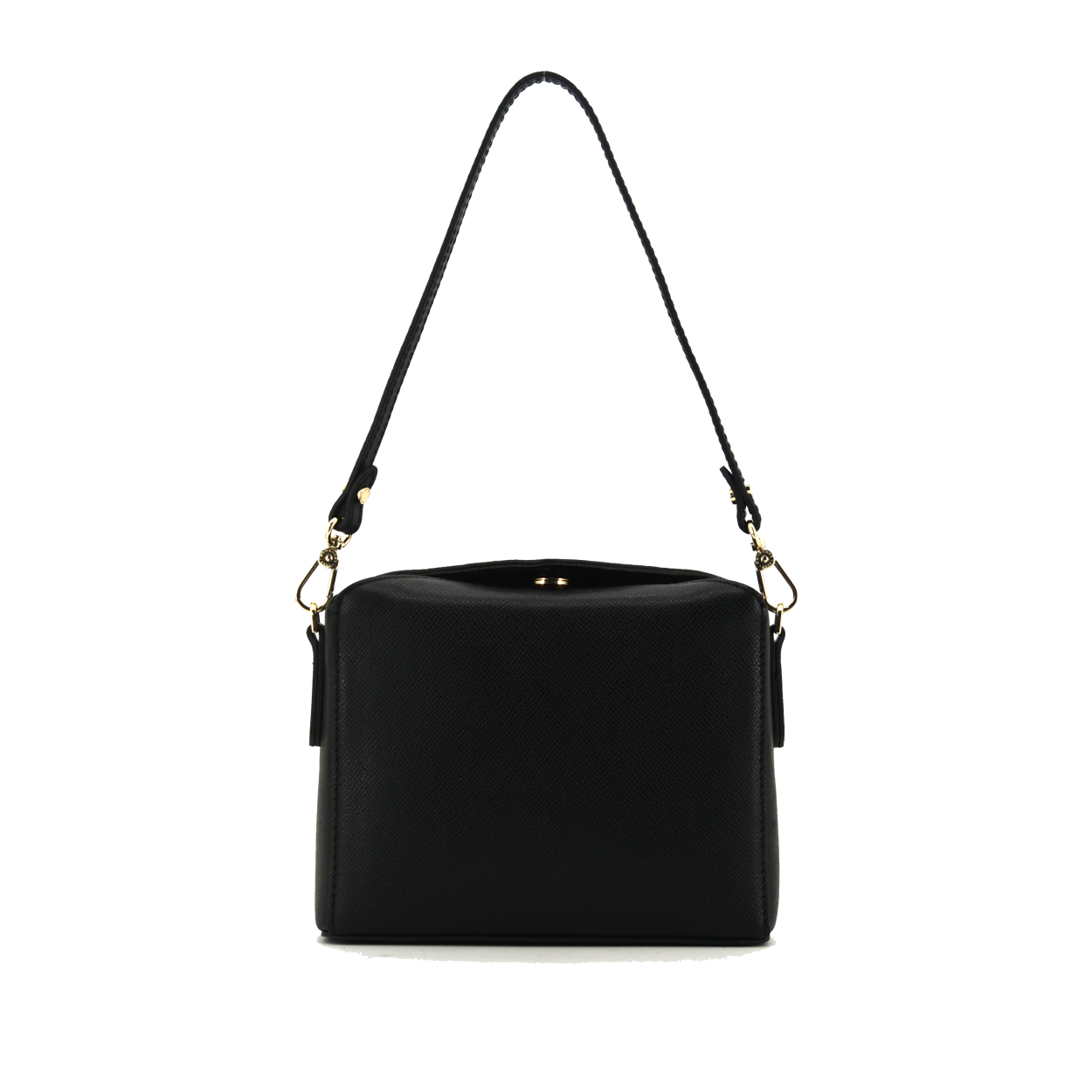 Crossbody bag - cowhide leather POURCHET Black