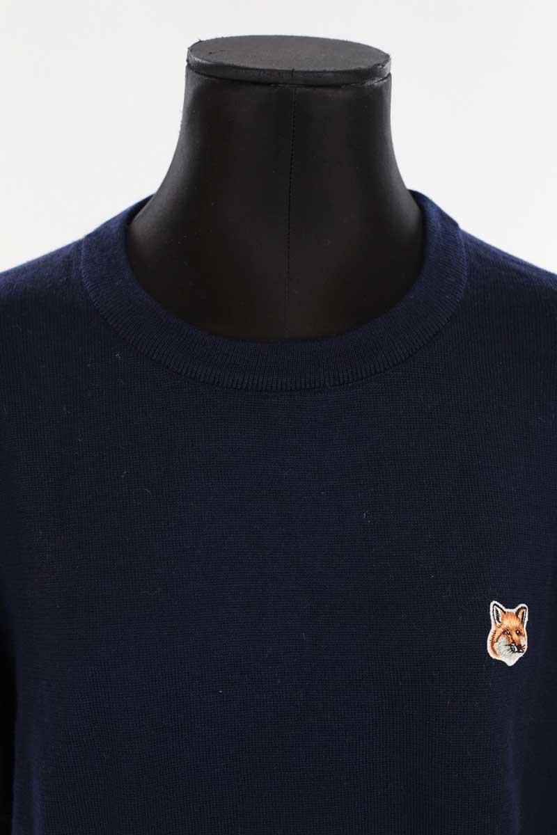 Pull en laine MAISON KITSUNÉ - Seconde main Bleu