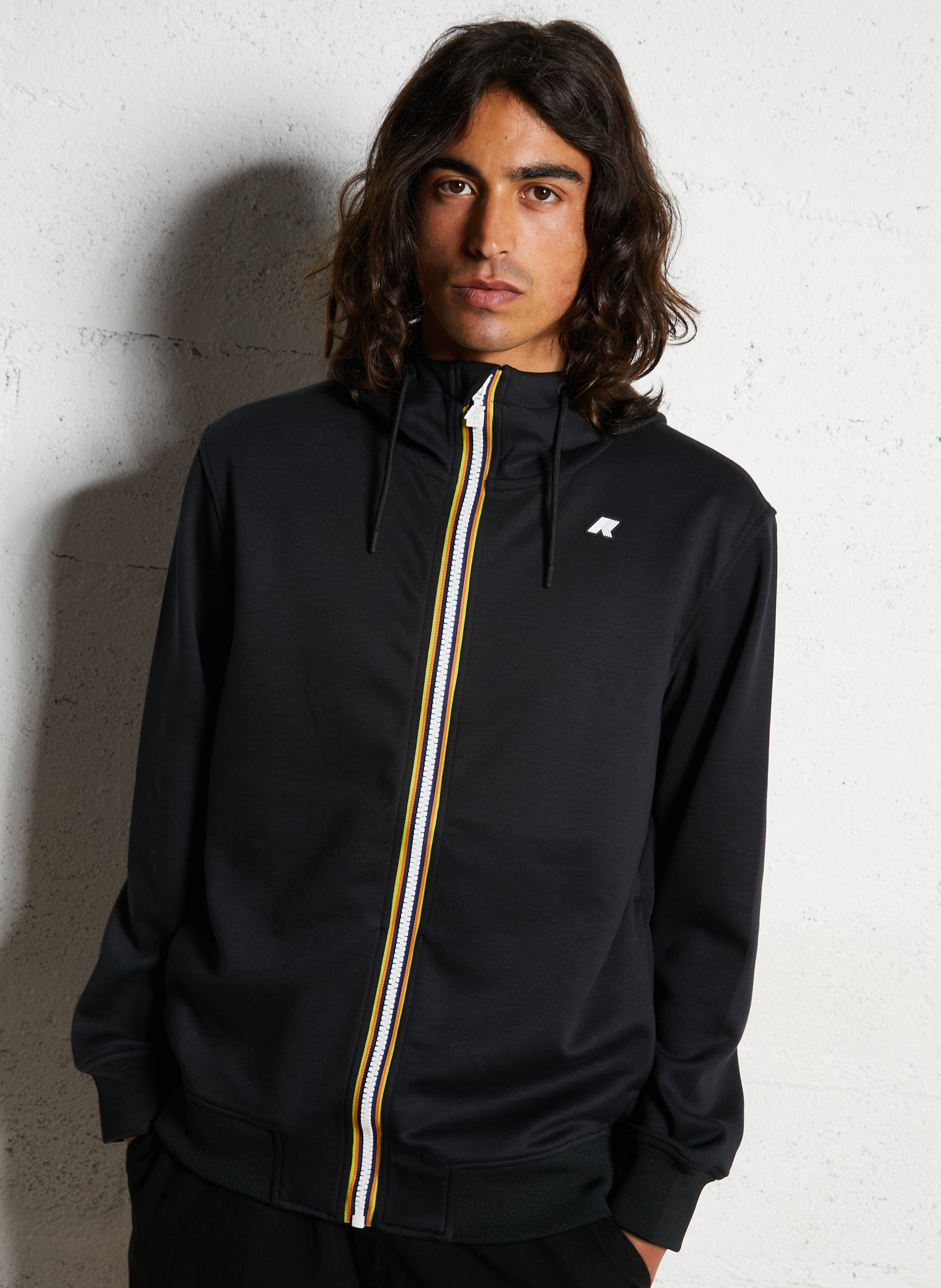 Straight-fit jasje met capuchon K-WAY Zwart