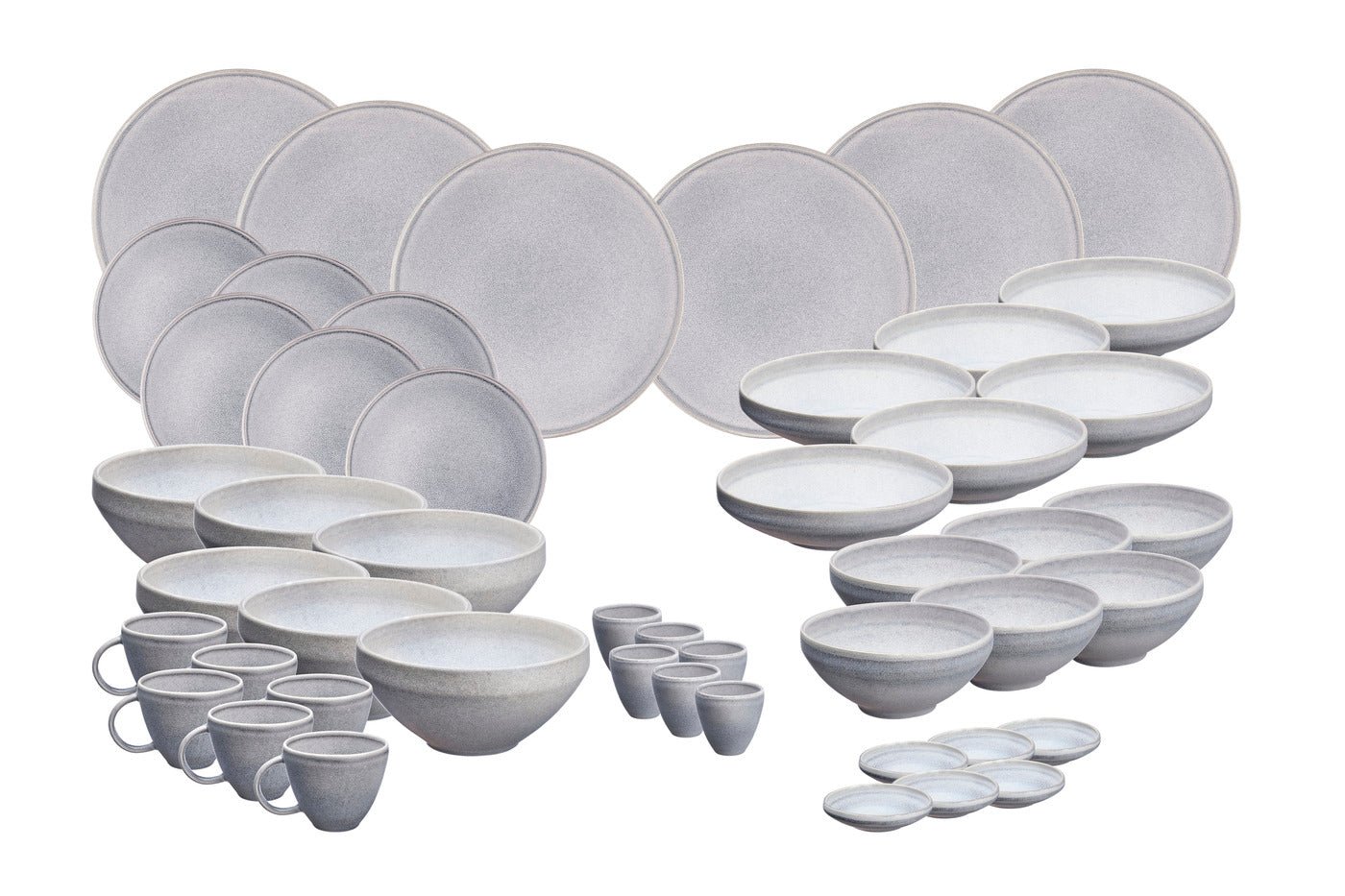 Complete stone set - 48 pieces - moon grey BJORN Grey