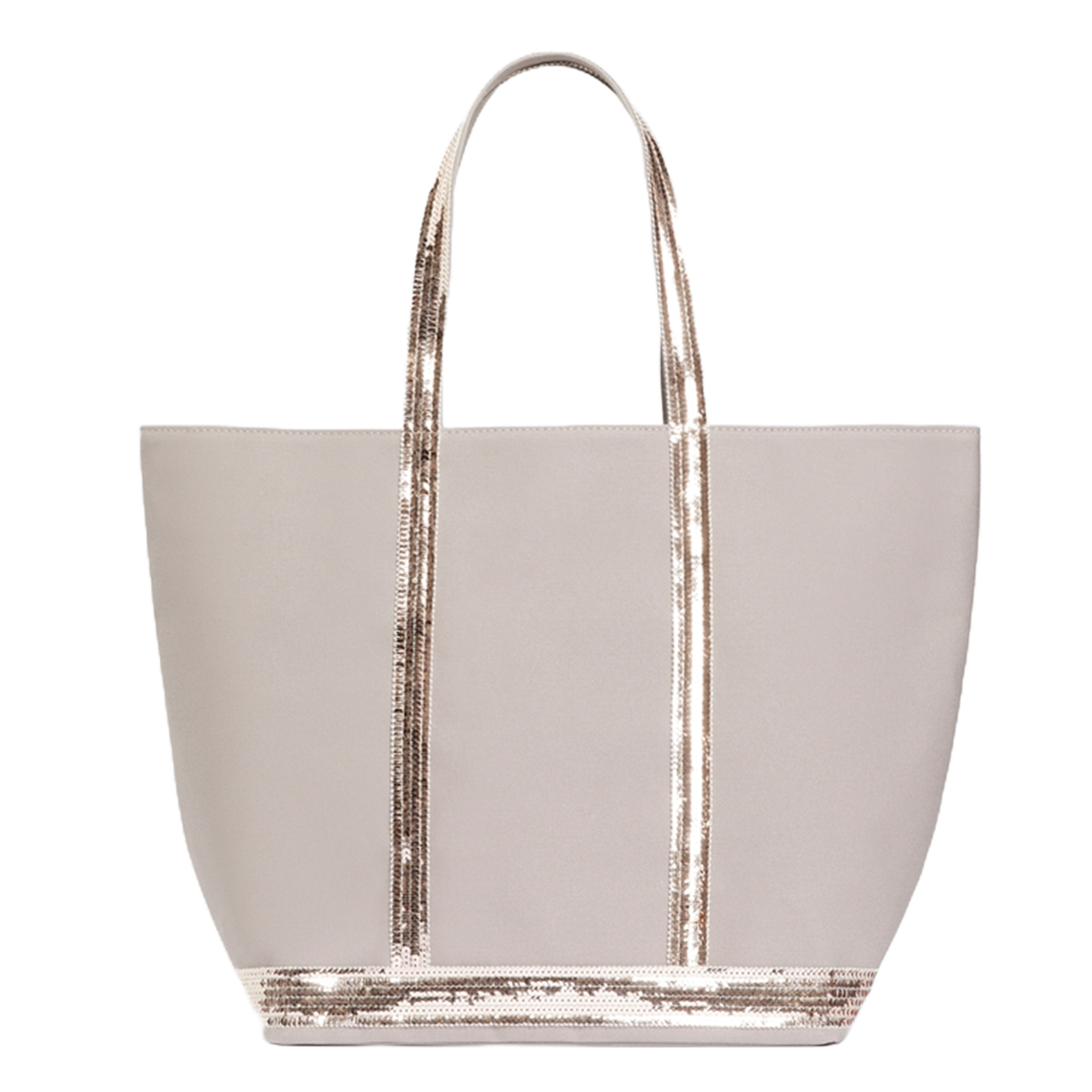 Cabas L à sequins en toile de coton  VANESSA BRUNO Rose