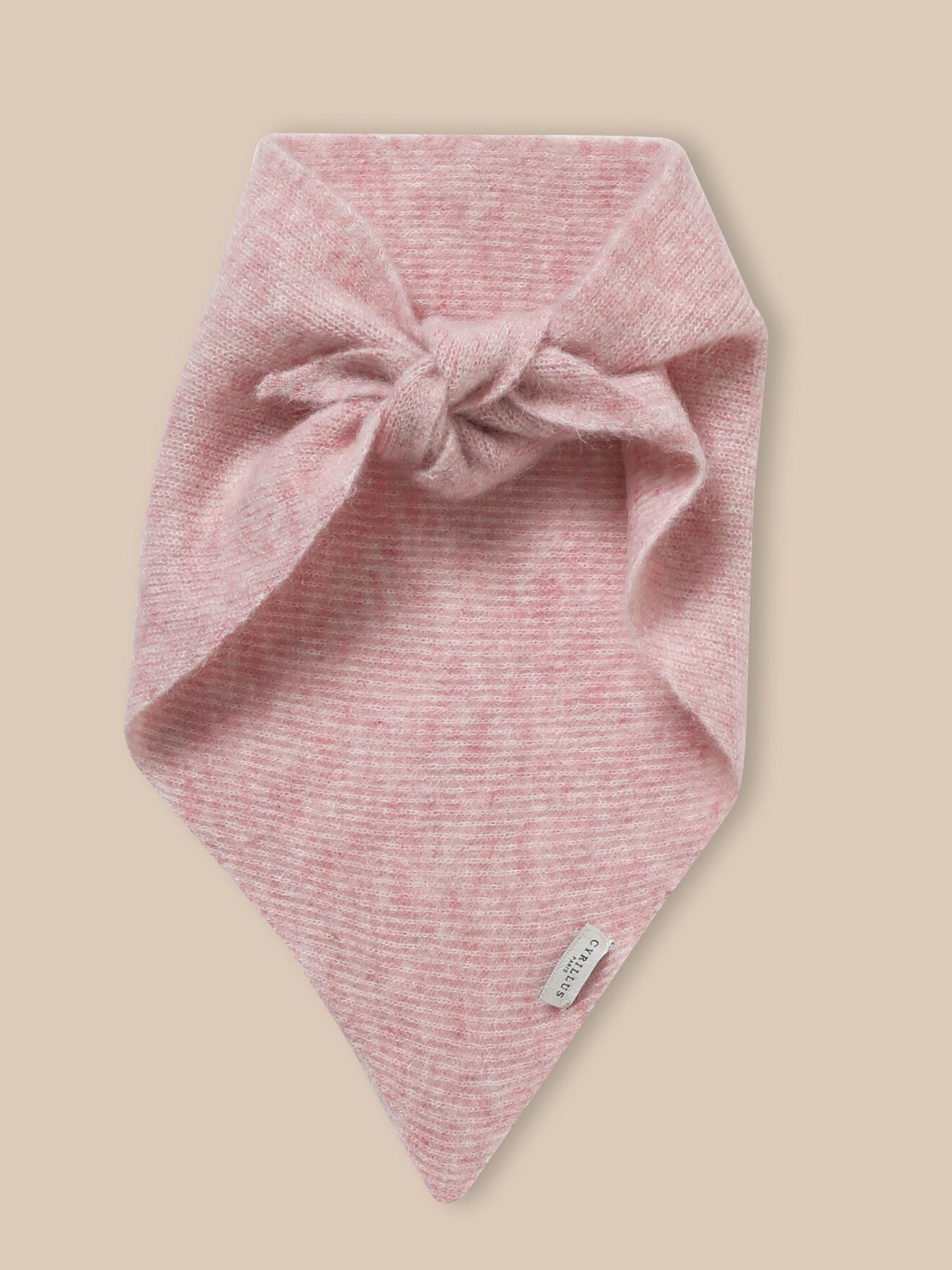 Triangle wool and mohair scarf CYRILLUS Pink