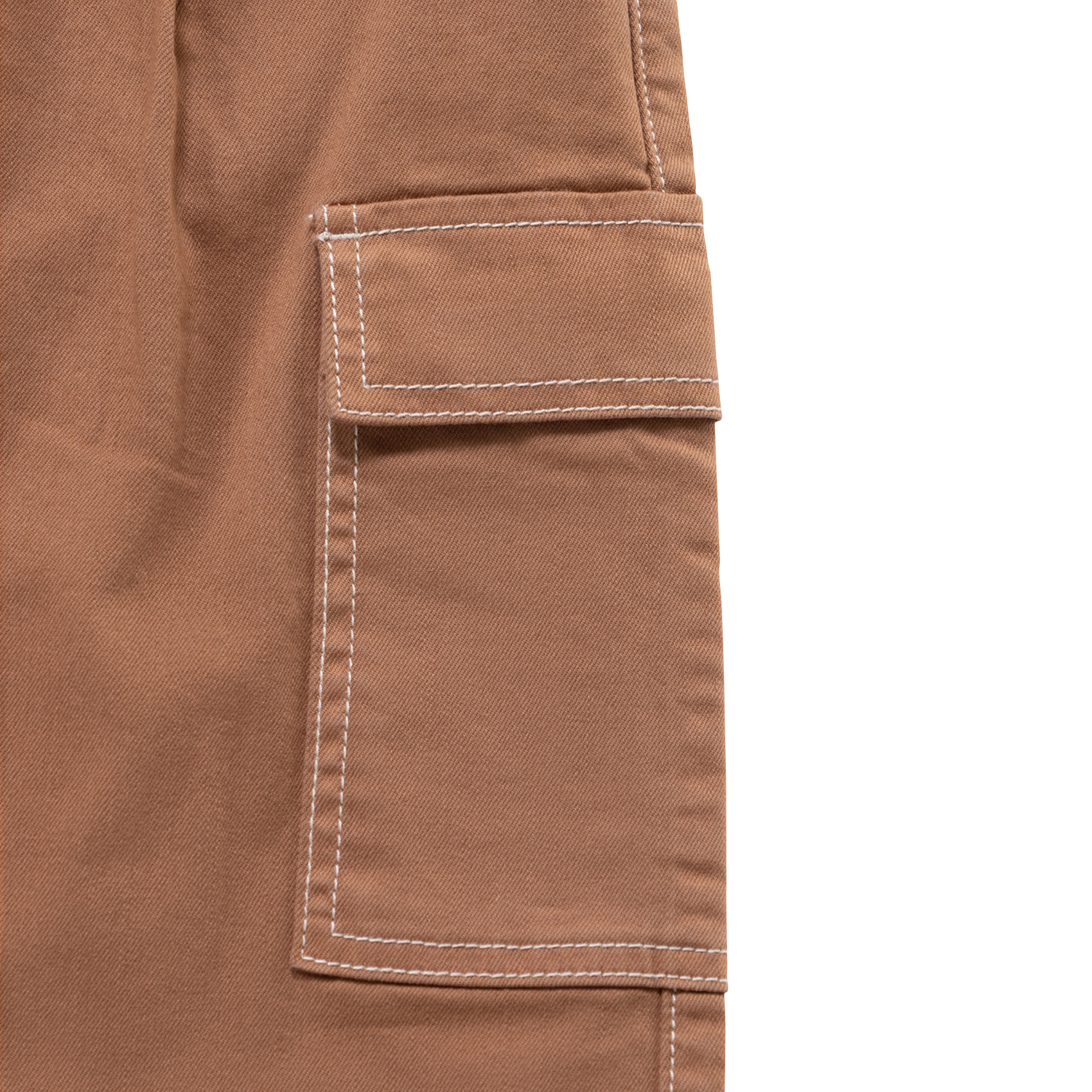 Jean large en coton mélangé IKKS JUNIOR Marron