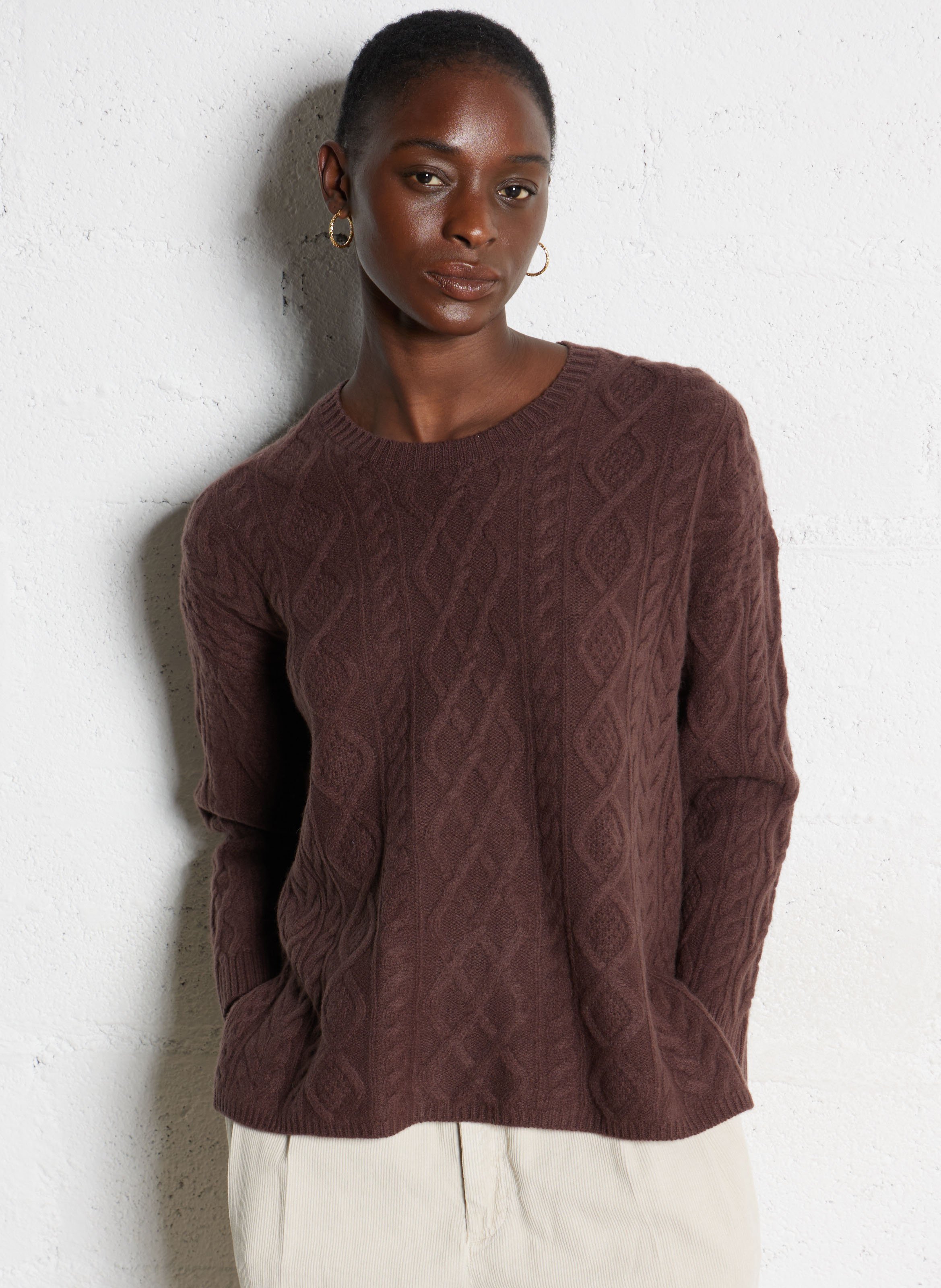 Oversized sweater BELLA JONES Brown