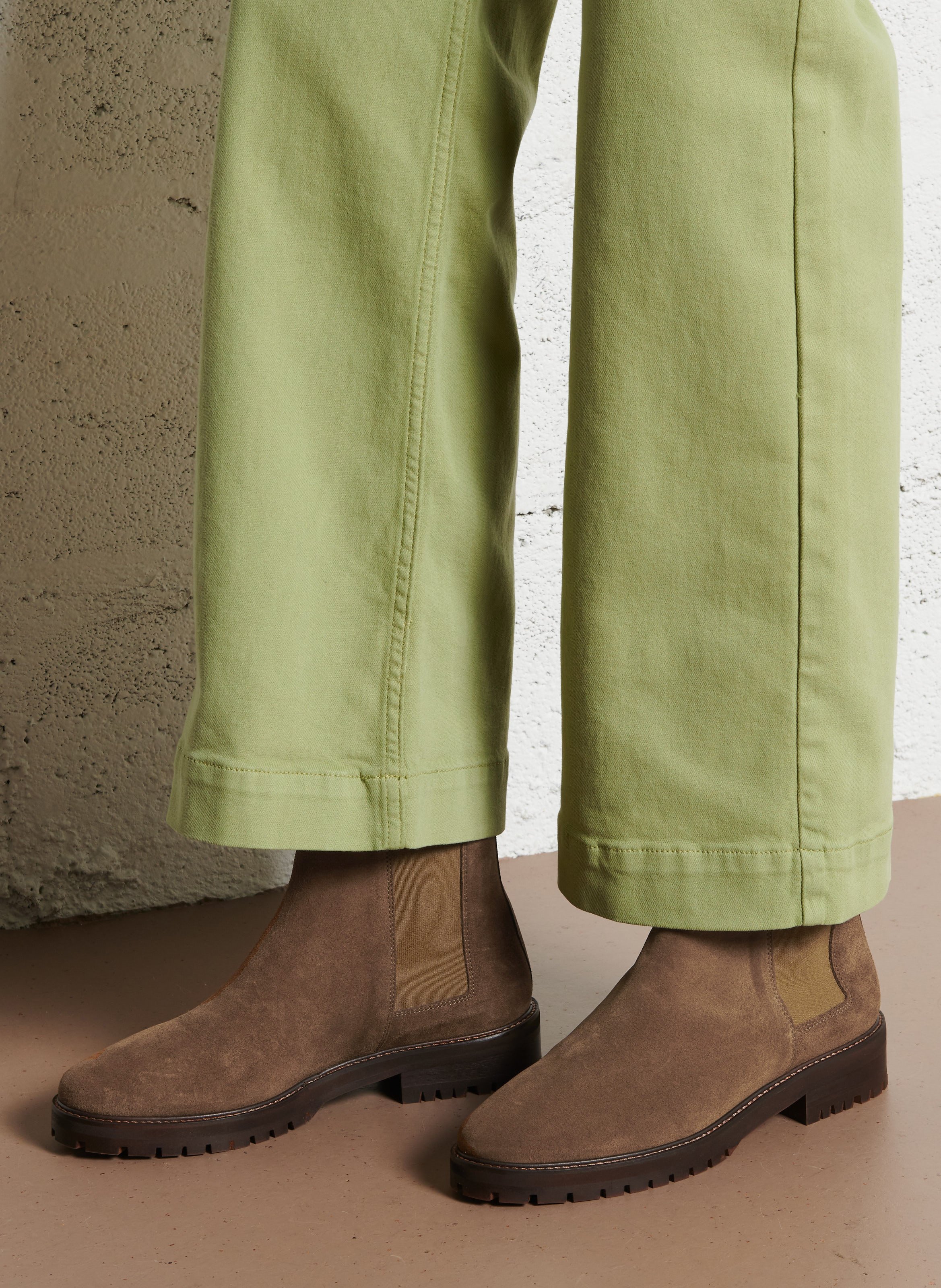 Bottines Chelsea en cuir RIVECOUR Marron