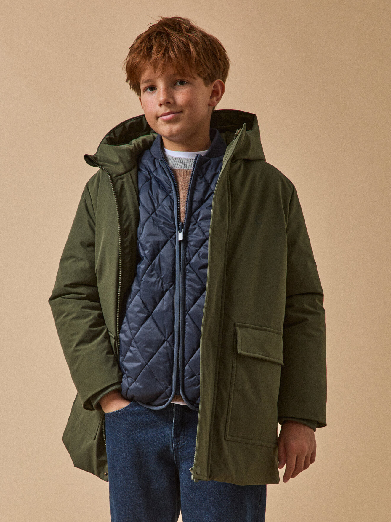 Padded Parka CYRILLUS Green