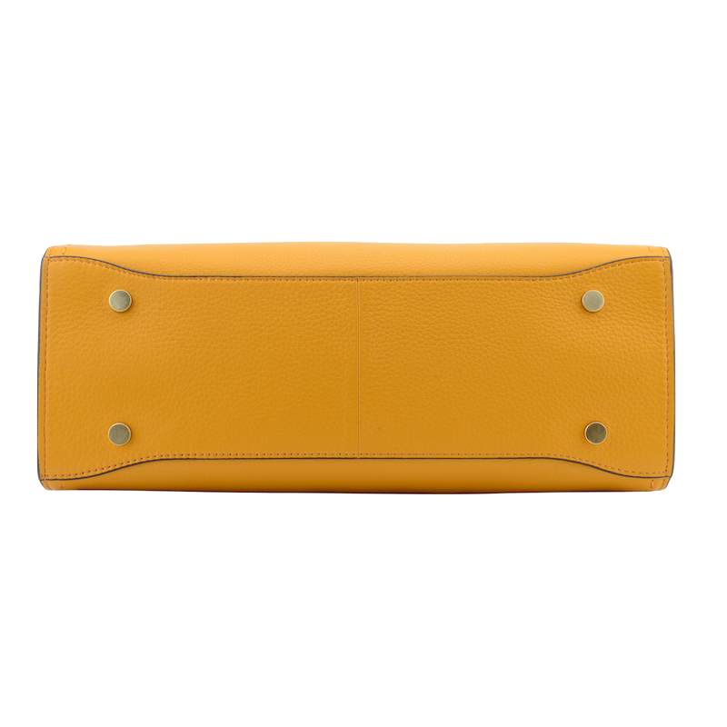 Handbag - cowhide leather POURCHET Red