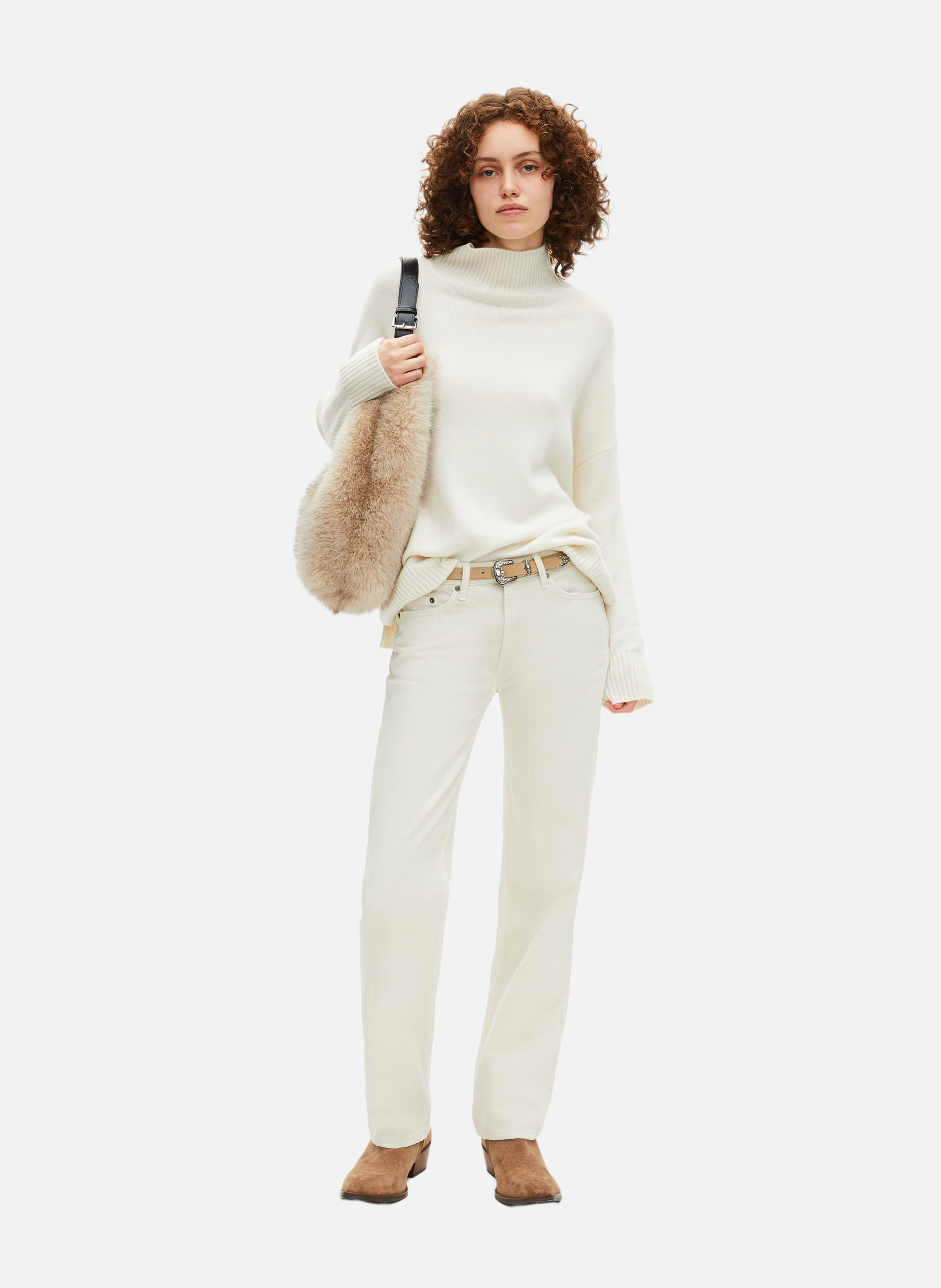 Cashmere turtleneck sweater THE KOOPLES Beige