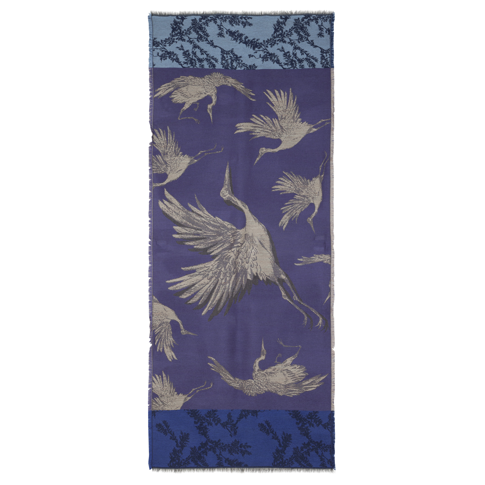 Jacquard scarf LA FEE MARABOUTEE Blue