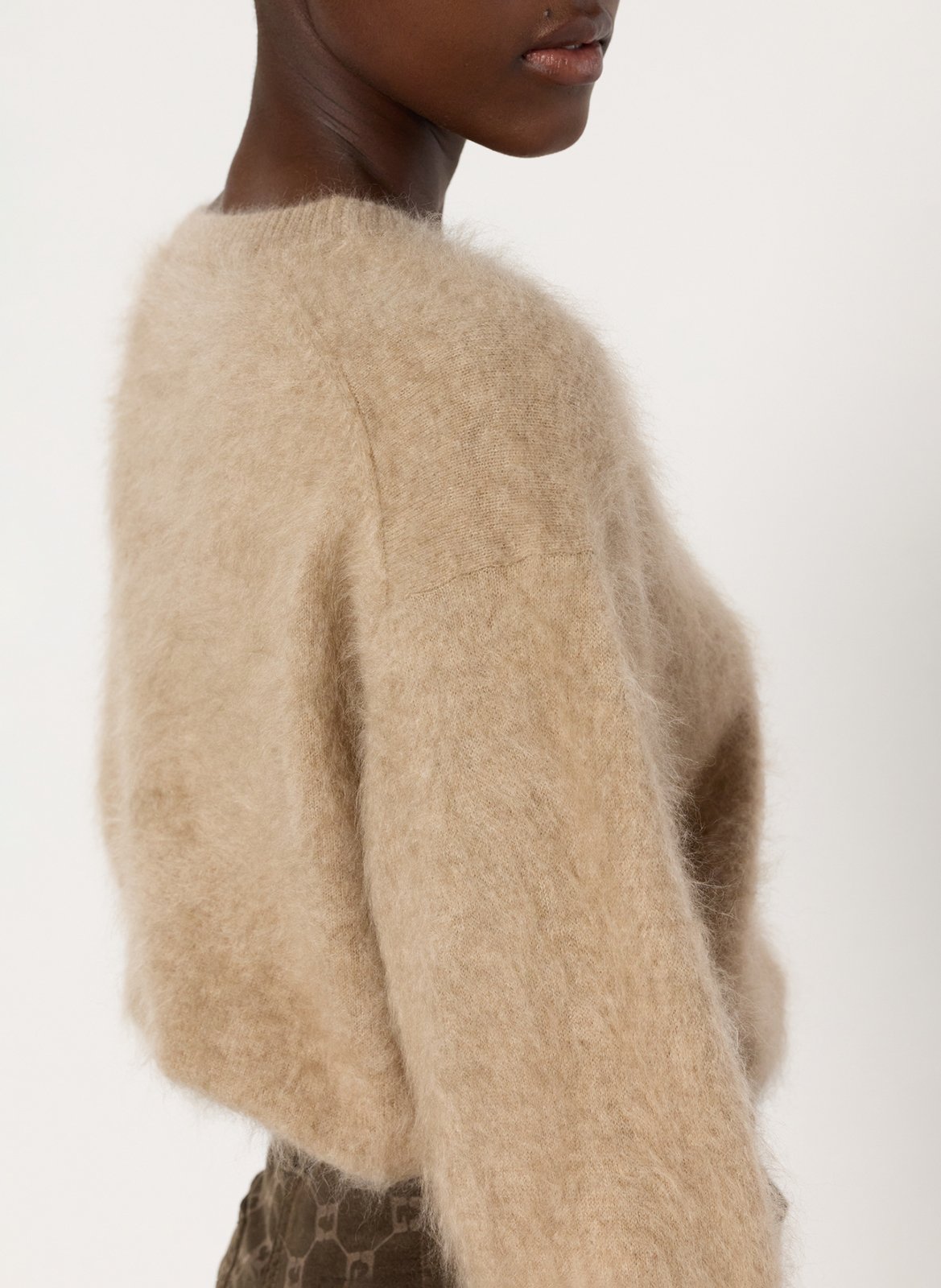 Kasjmier trui met opstaande kraag GERARD DAREL Beige