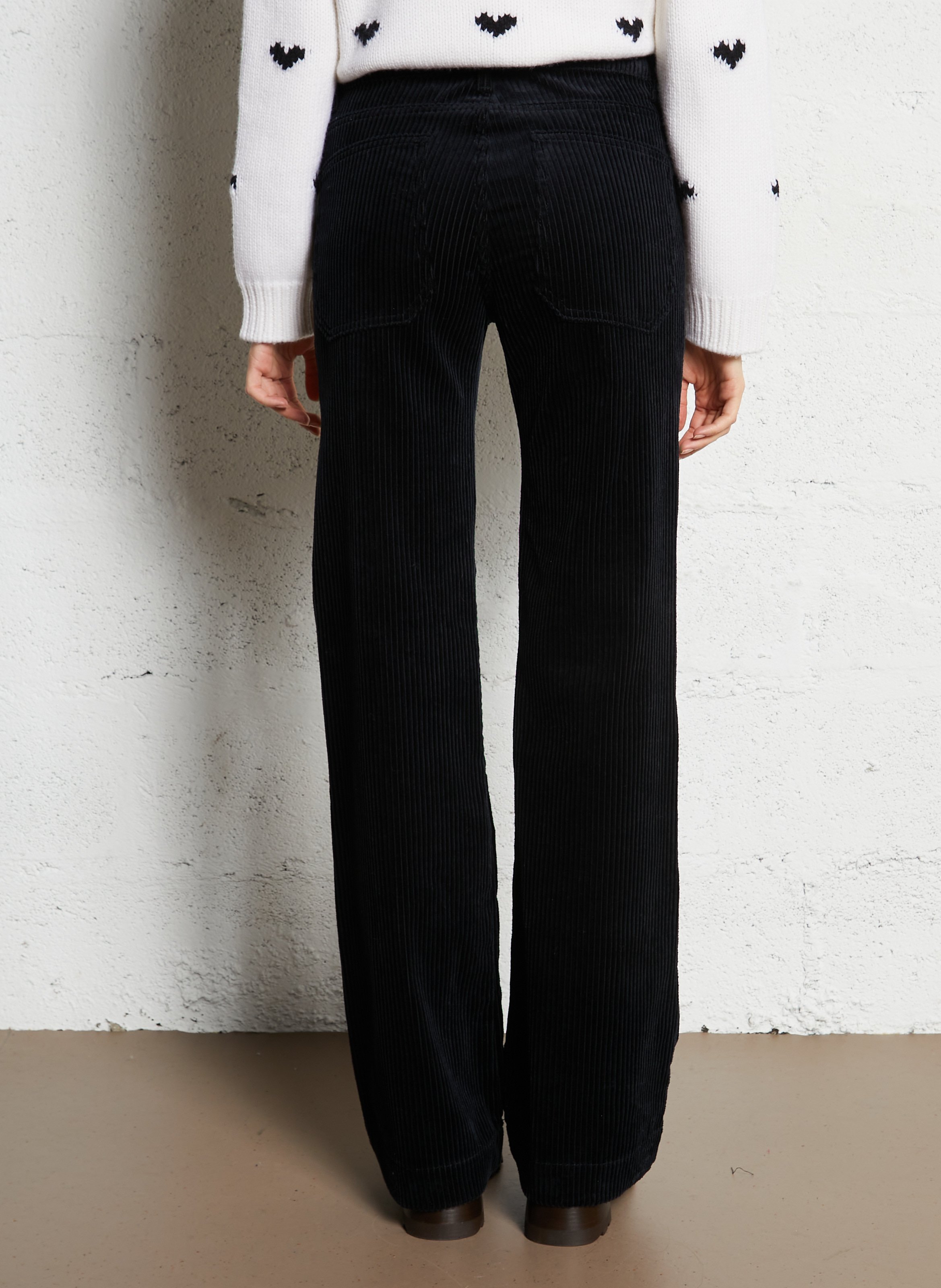 Capribroek van corduroy ACQUAVERDE Blauw