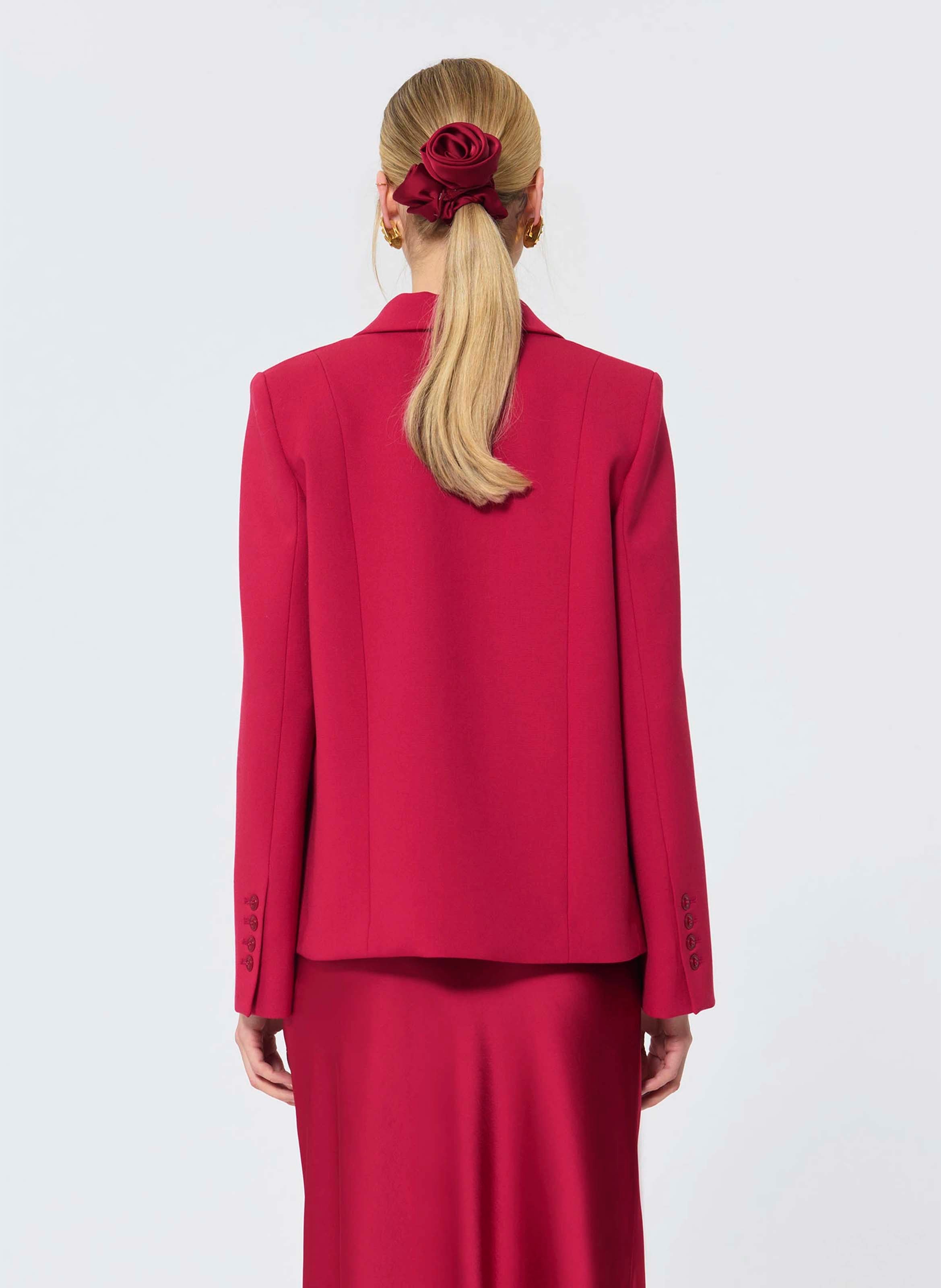 Blazer van wolmix TARA JARMON Rood