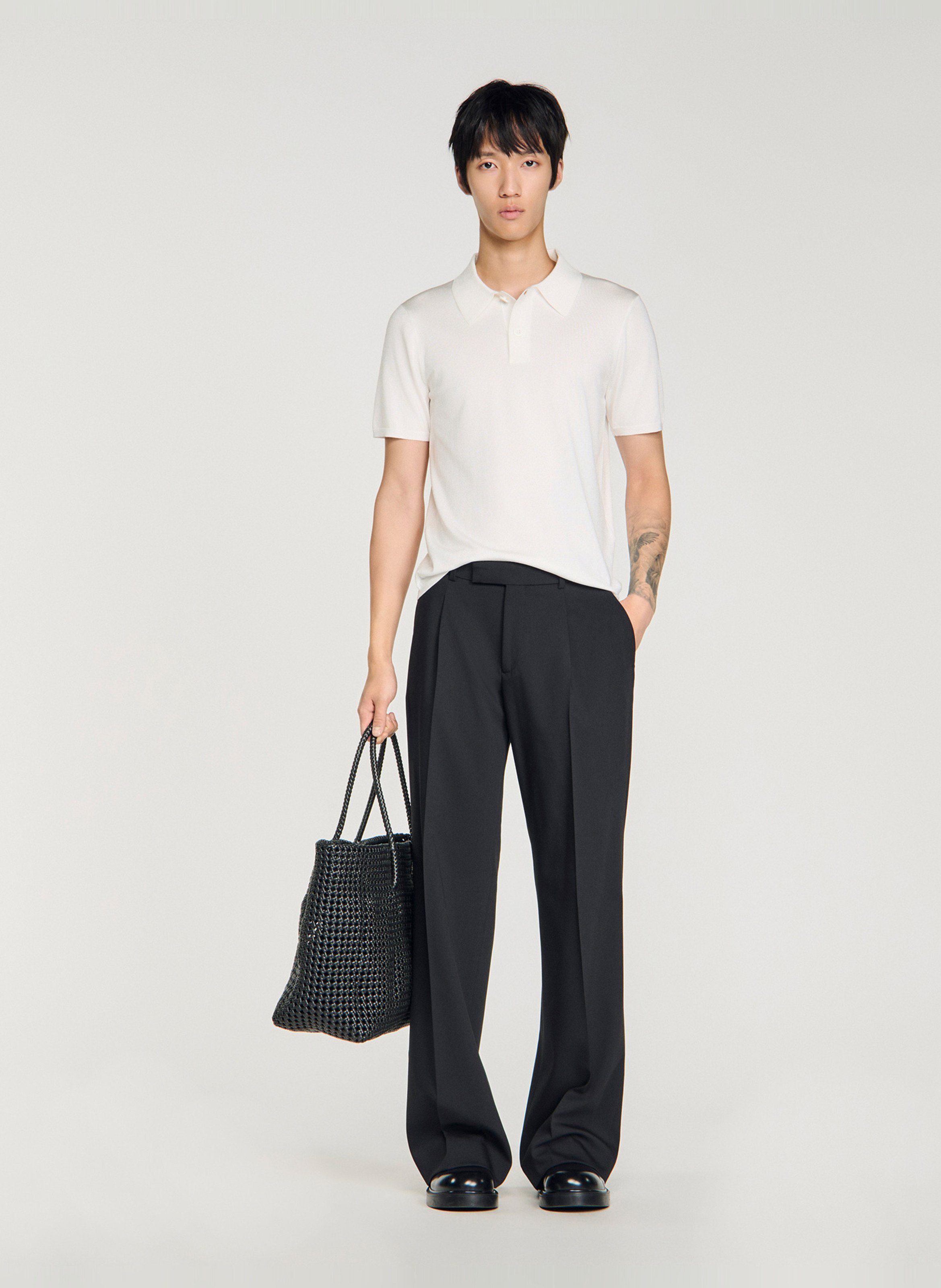 Polo regular fit  SANDRO Blanc