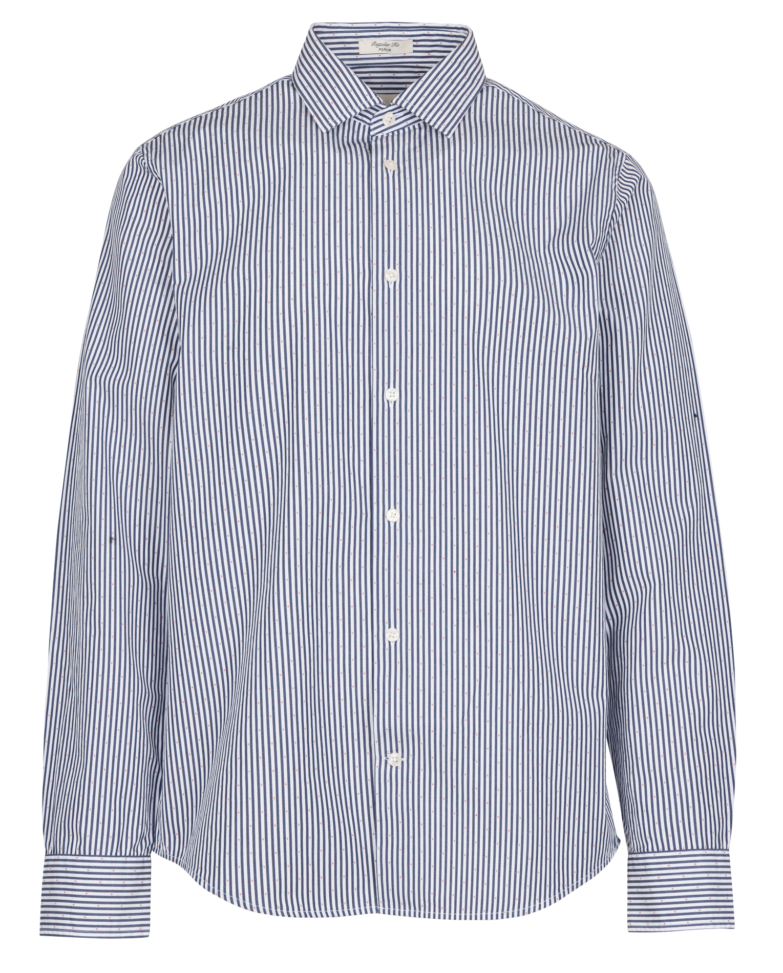 Katoenen blouse met klassieke kraag GANT Blauw