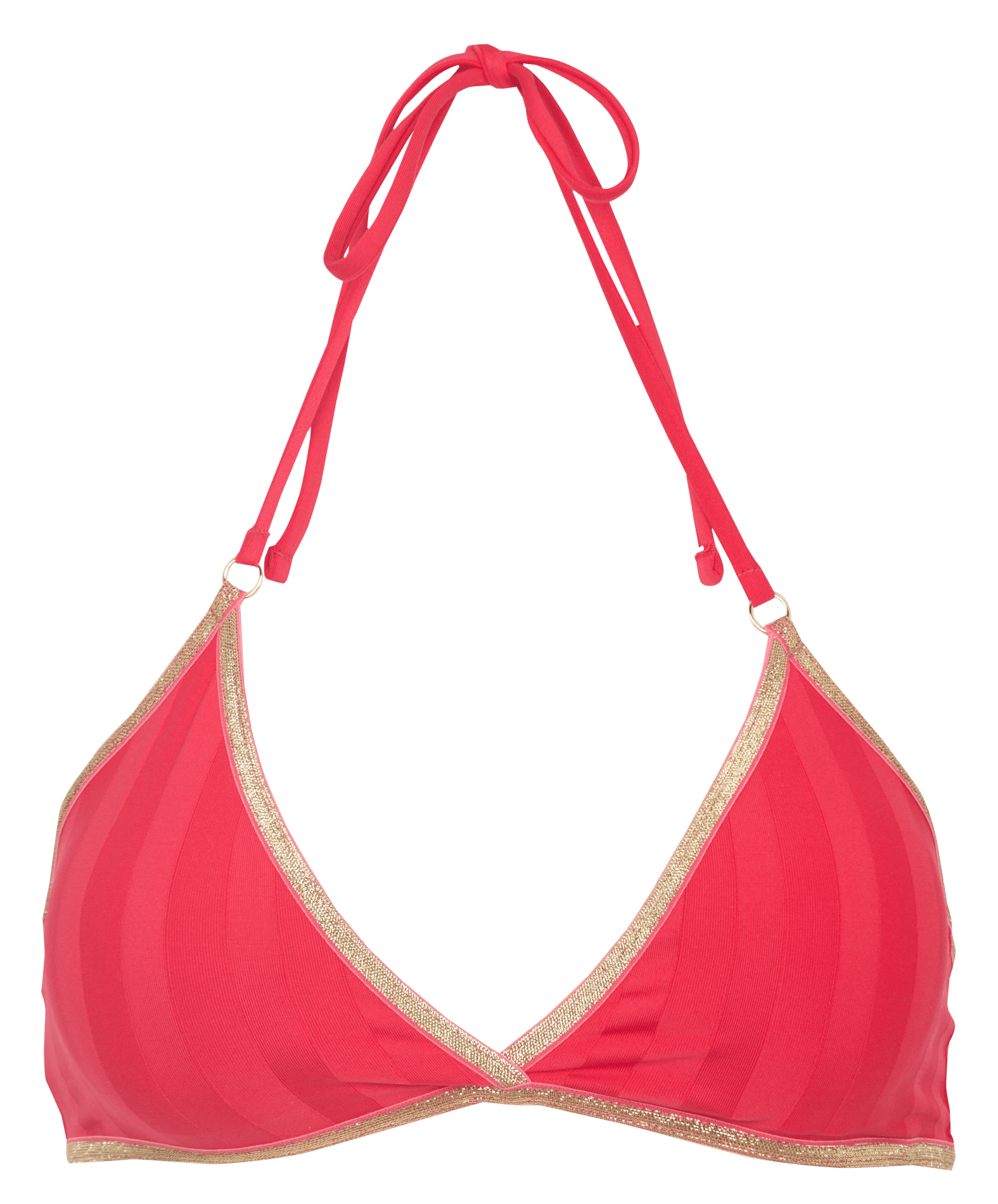 Gestreiftes Bikini-Oberteil LA NOUVELLE Rot