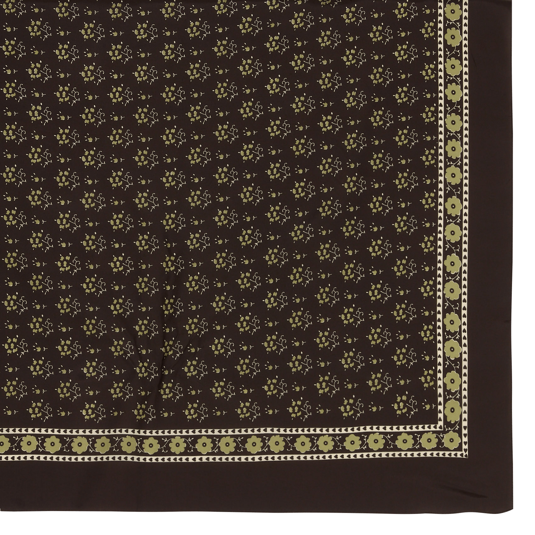 Bedruckter Seidenfoulard SOEUR Braun