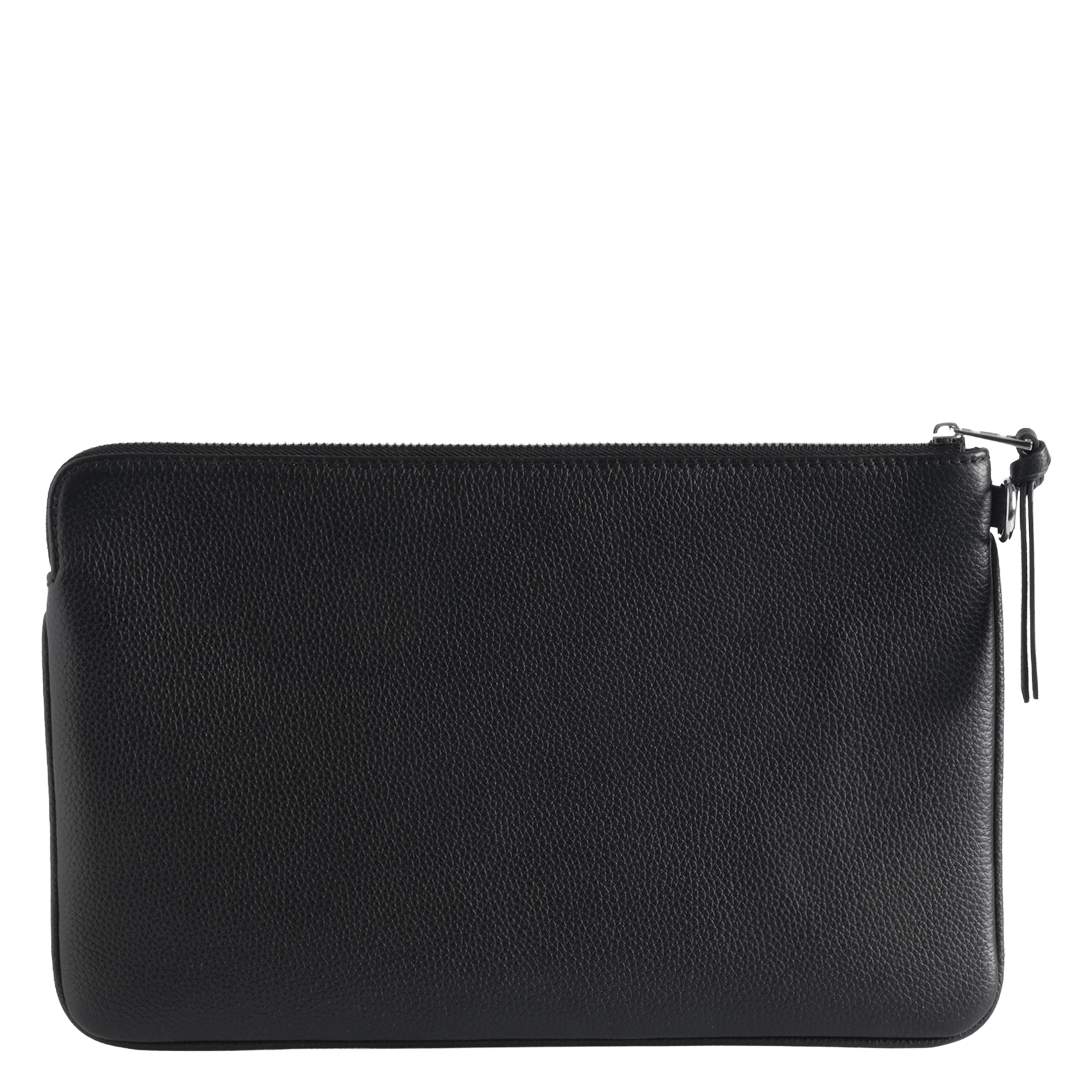 Pochette en cuir grainé avec signature ailes ZADIG&VOLTAIRE Noir